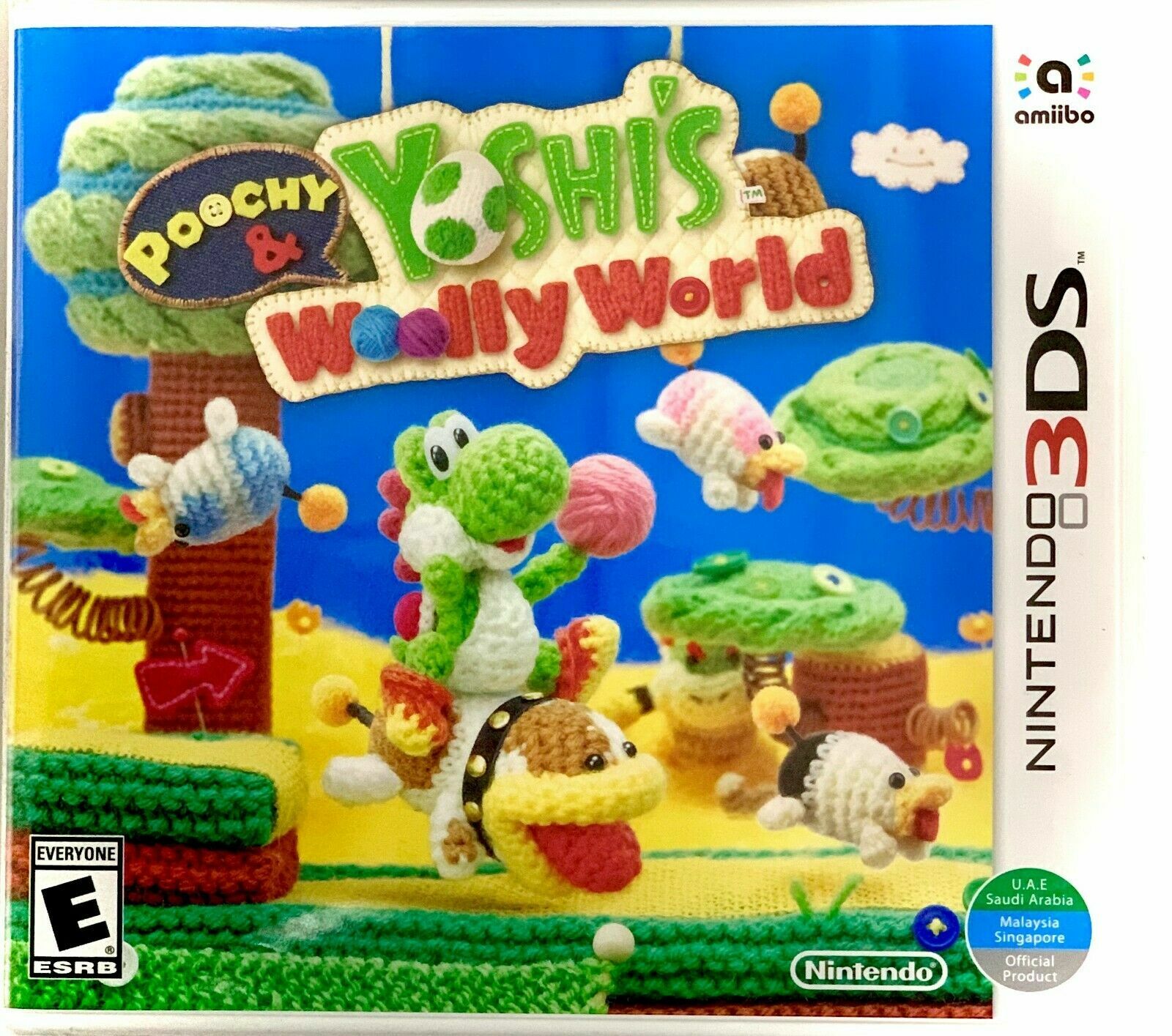Poochy and Yoshi’s Woolly World (Nintendo 3DS, 2017) World Edition