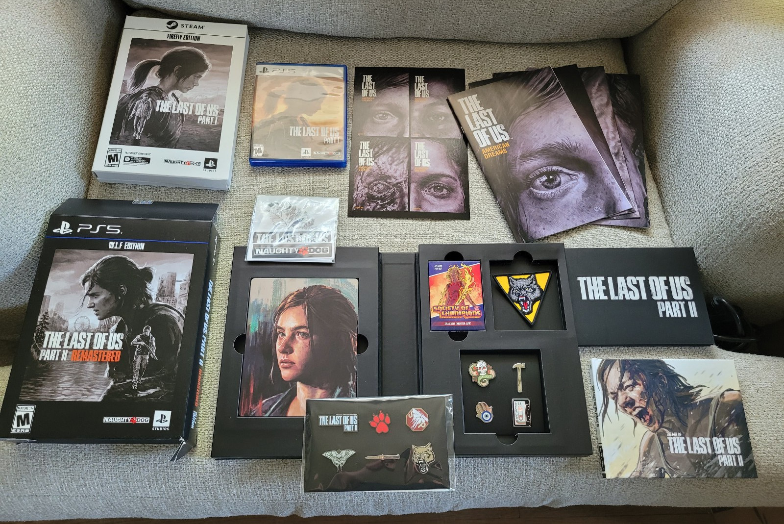 The Last of Us Part I/Firefly Edition, Part II/Remastered/WLF Edition Bundle