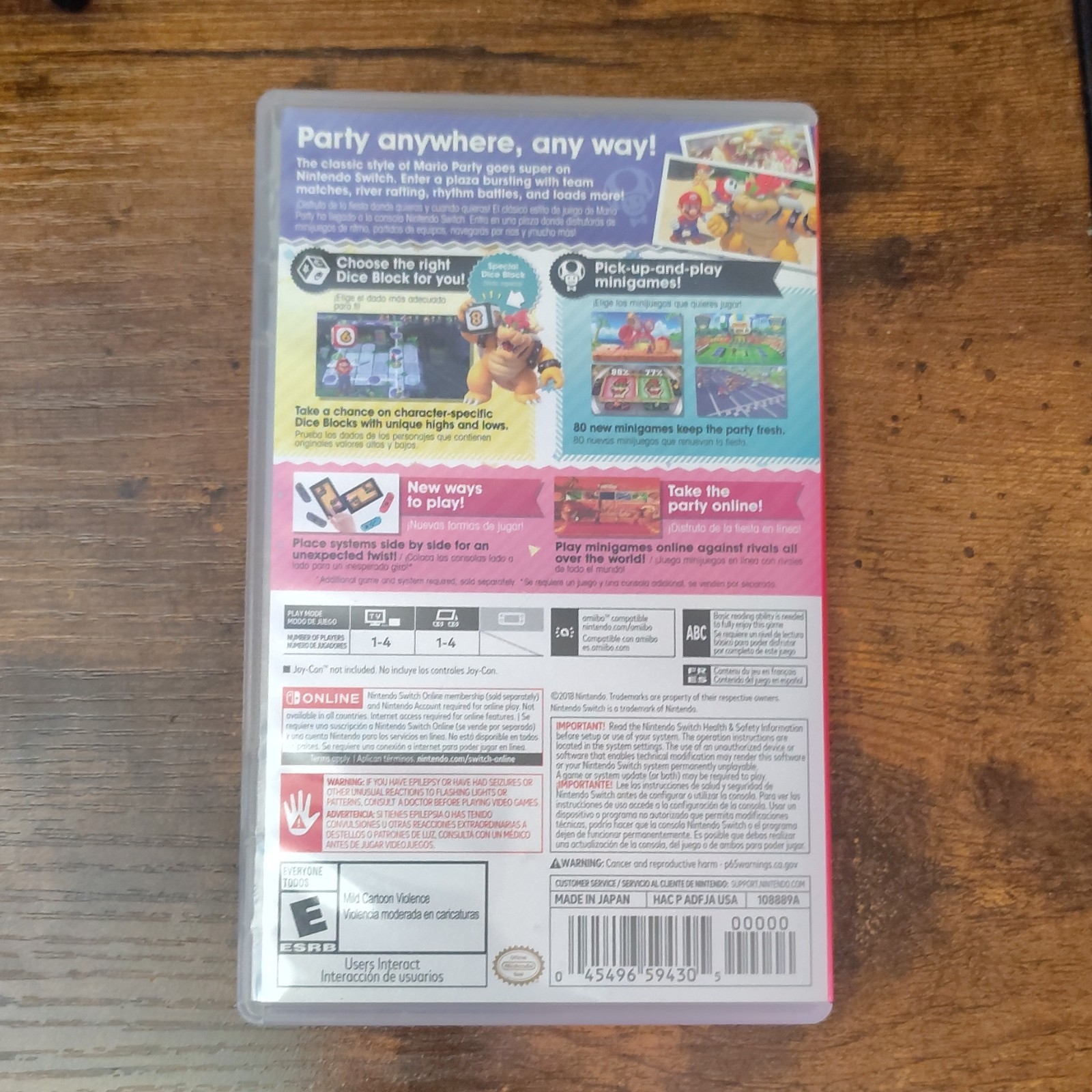 Super Mario Party w/ Case – Nintendo Switch Multiplayer Online Play E NTSC-U/C