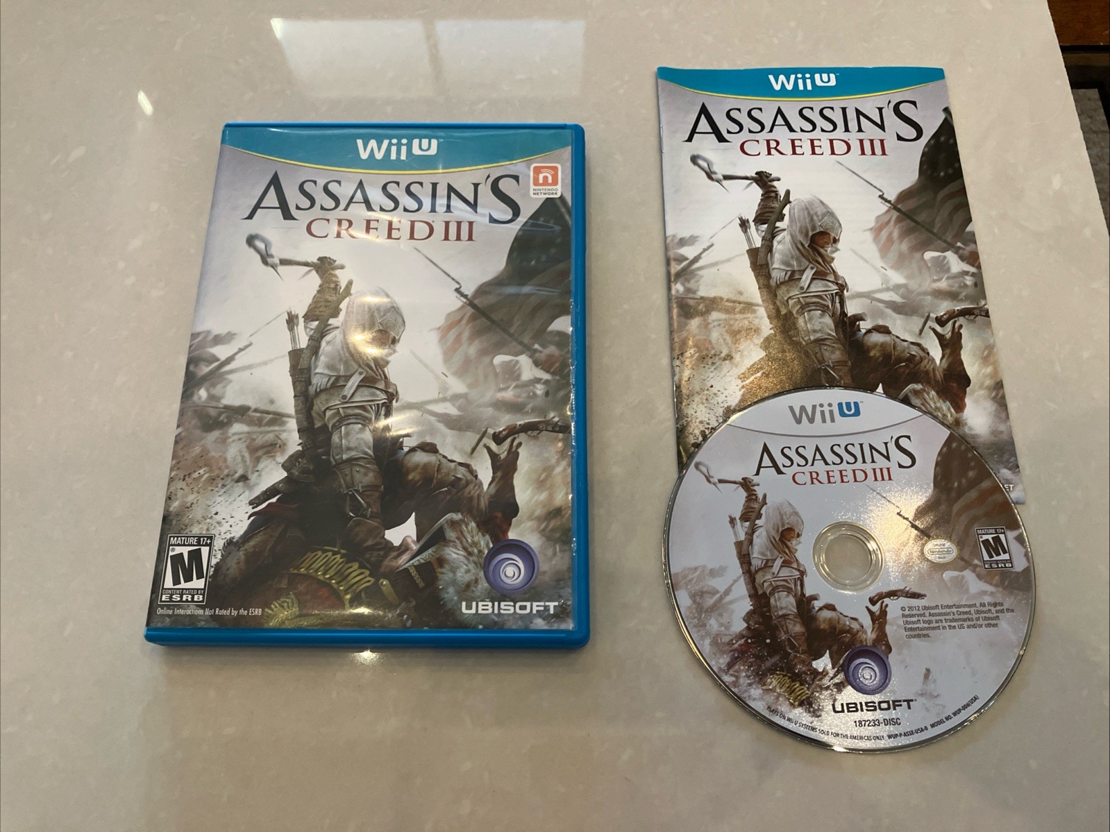 Assassin’s Creed III (Nintendo Wii U, 2012) CIB Complete w Manual Tested
