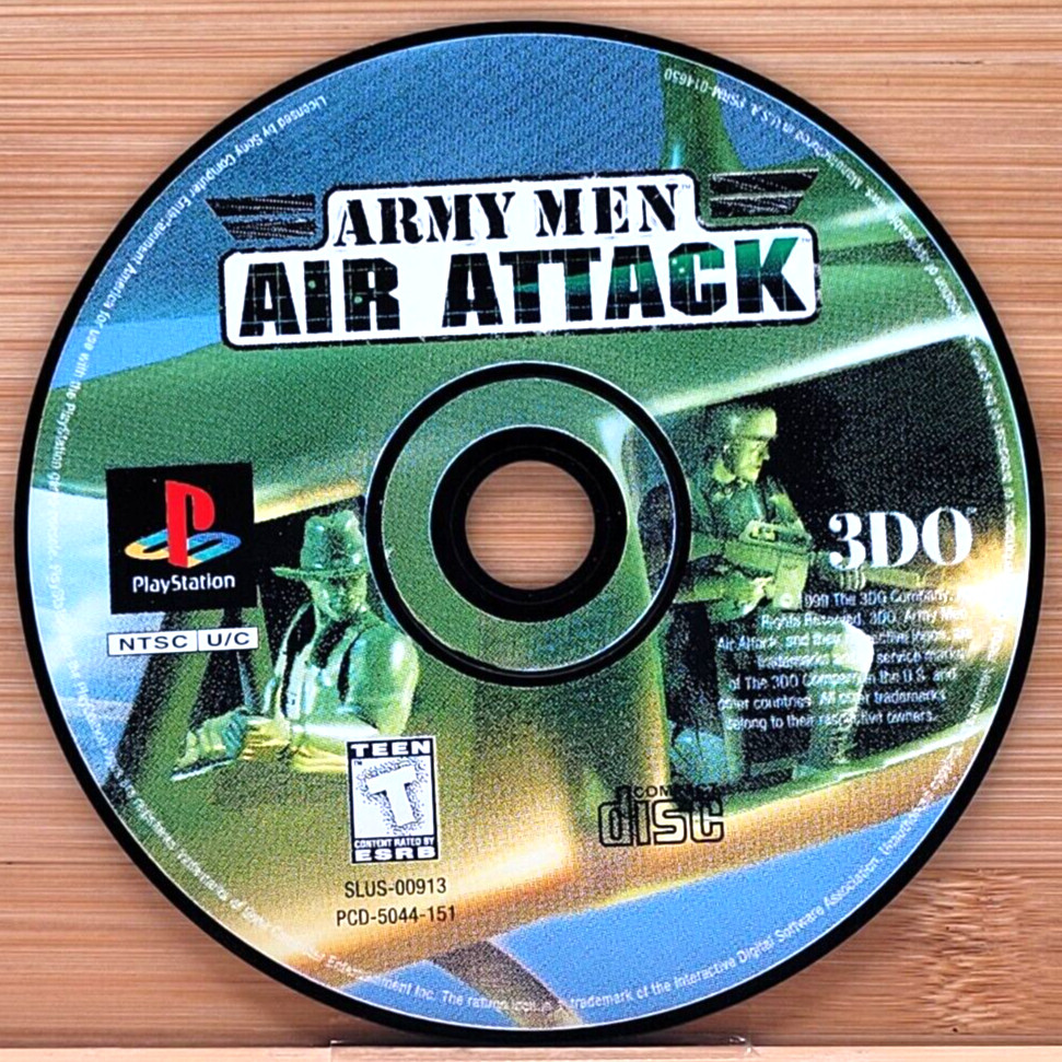 ARMY MEN AIR ATTACK PS1 GAME DISC ONLY PLAYSTATION SONY 3D0