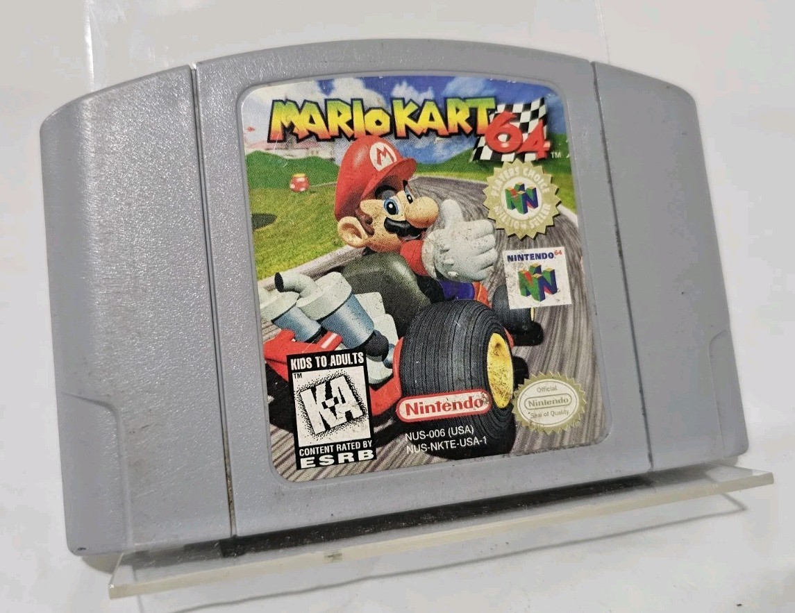 Mario Kart N64 Nintendo 64, 1996 Authentic Game Cartridge Only Tested