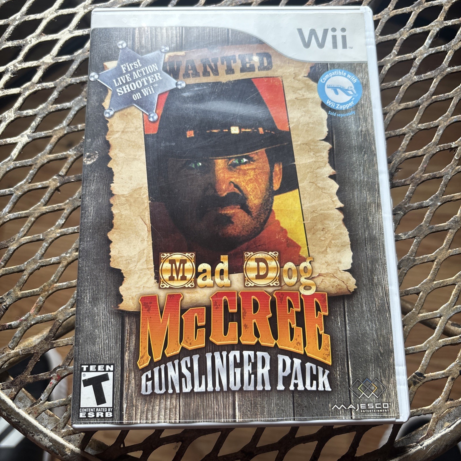 Mad Dog McCree: Gunslinger Pack (Nintendo Wii, 2009) With Manual, Works Great