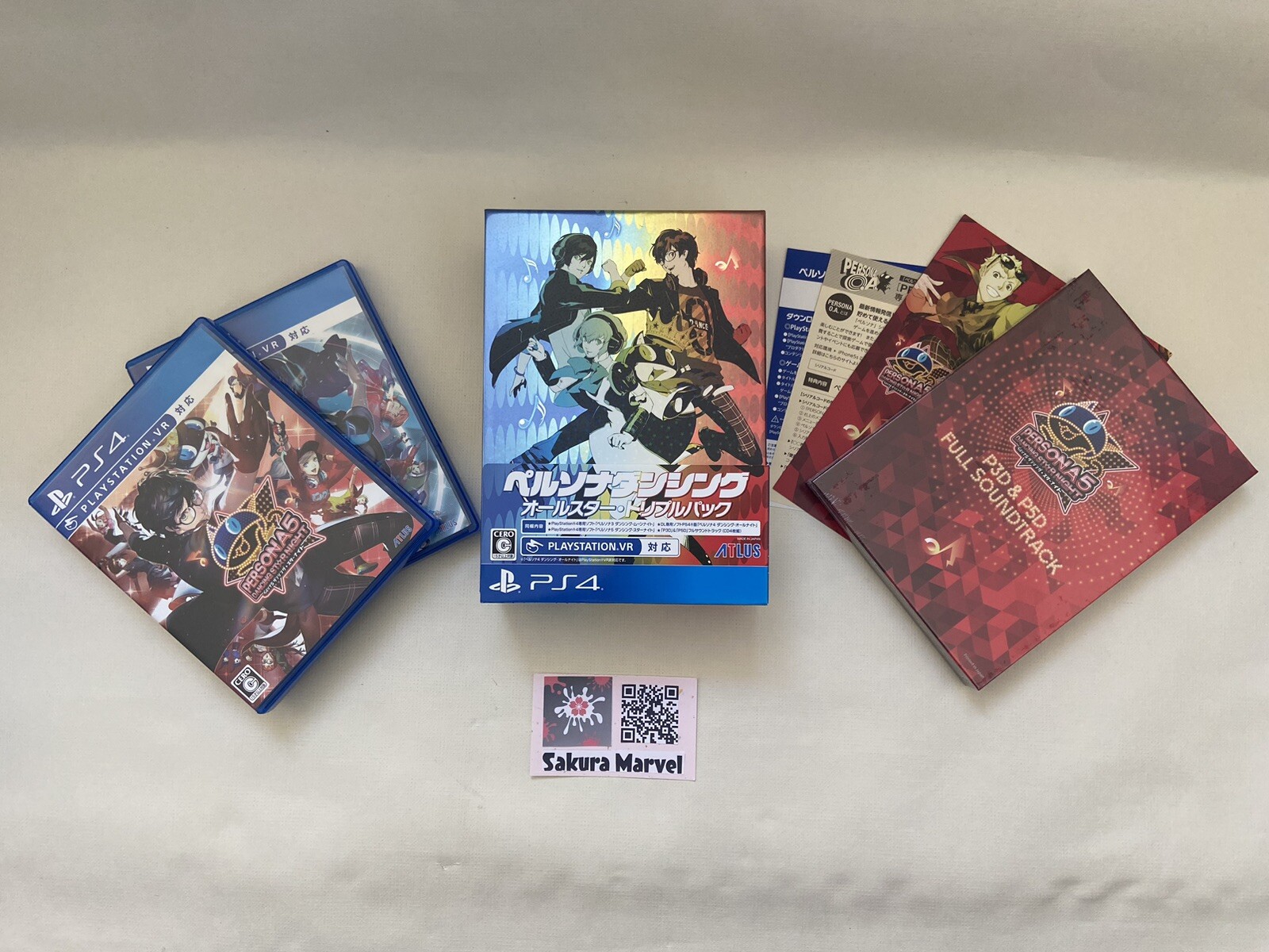 Persona Dancing All Star Triple Pack Playstation 4 Japanese Game w/Sound track