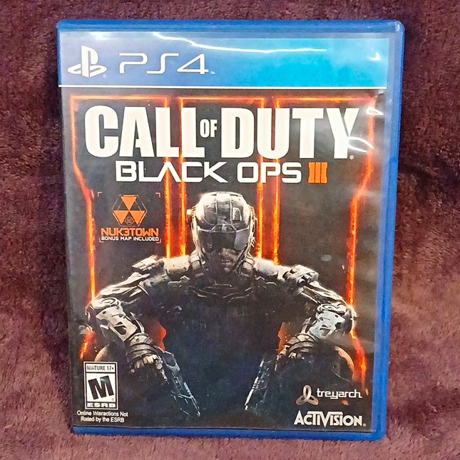 Activision Call of Duty: Black Ops III PS4 M Mature 2015 Disc Case Manual