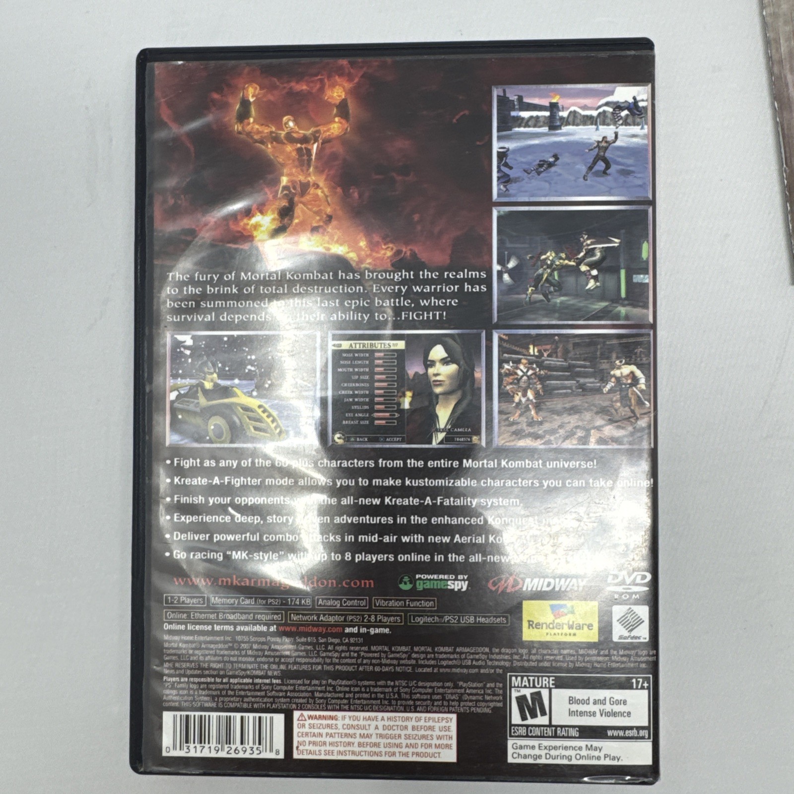 Mortal Kombat Armageddon (Playstation PS2) Black Label Complete CIB w/Reg Card