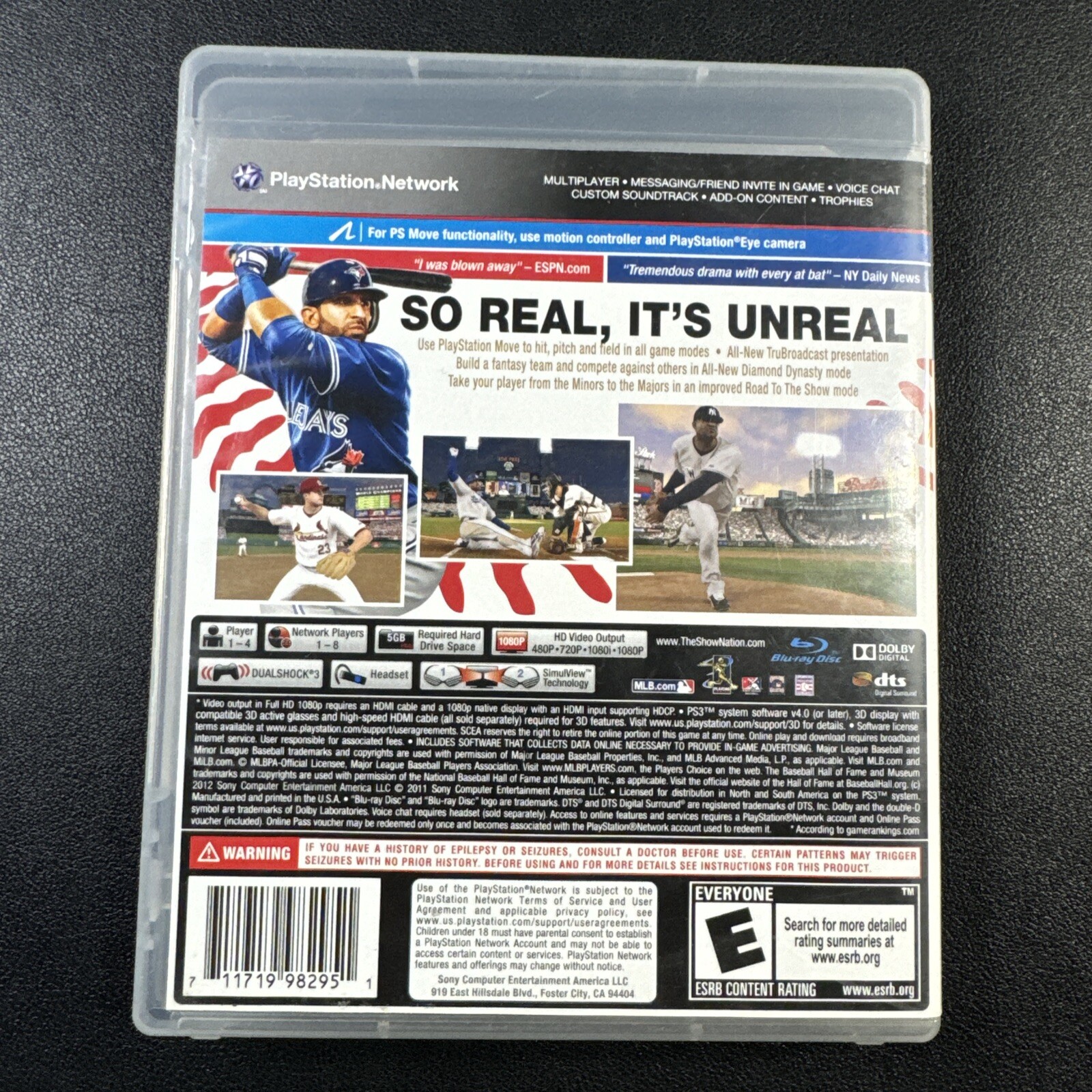 MLB 12 The Show (Sony PlayStation PS3, 2012) – Manual & Tested
