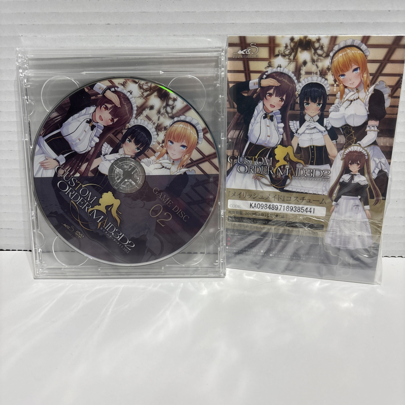 New Custom order Maid 3D2 GP-01 PC KISS game windows from japan 3DVD