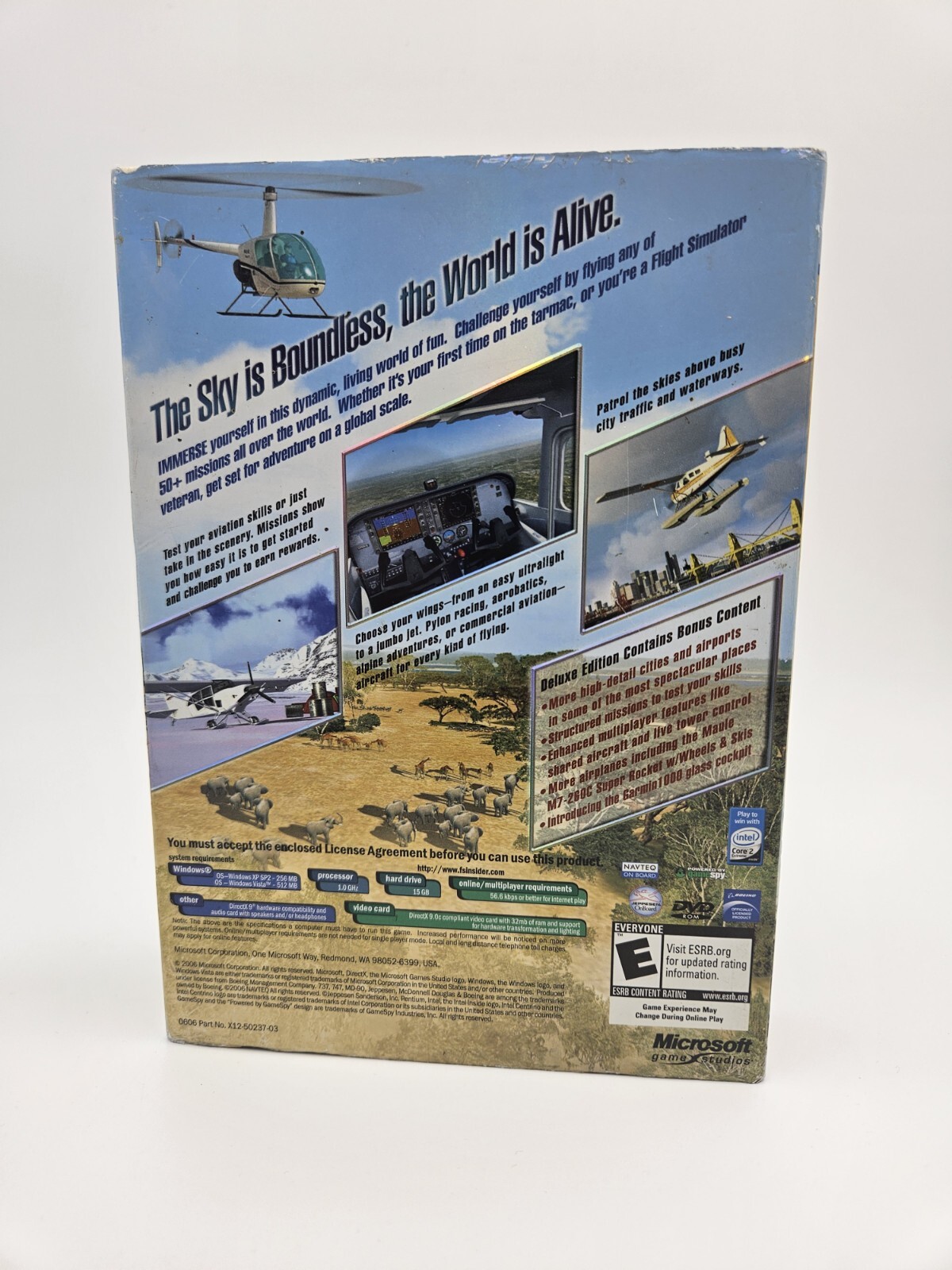 Microsoft Flight Simulator X: Deluxe Edition (PC, 2006) Complete Two Discs