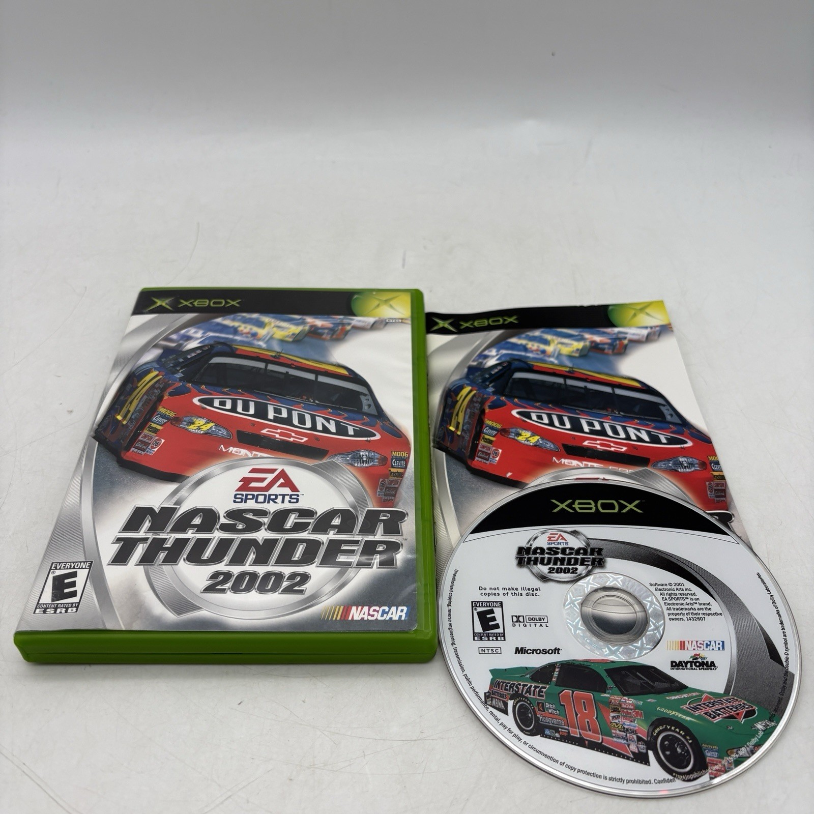 NASCAR Thunder 2002 Xbox Complete w/ Manual CIB Tested