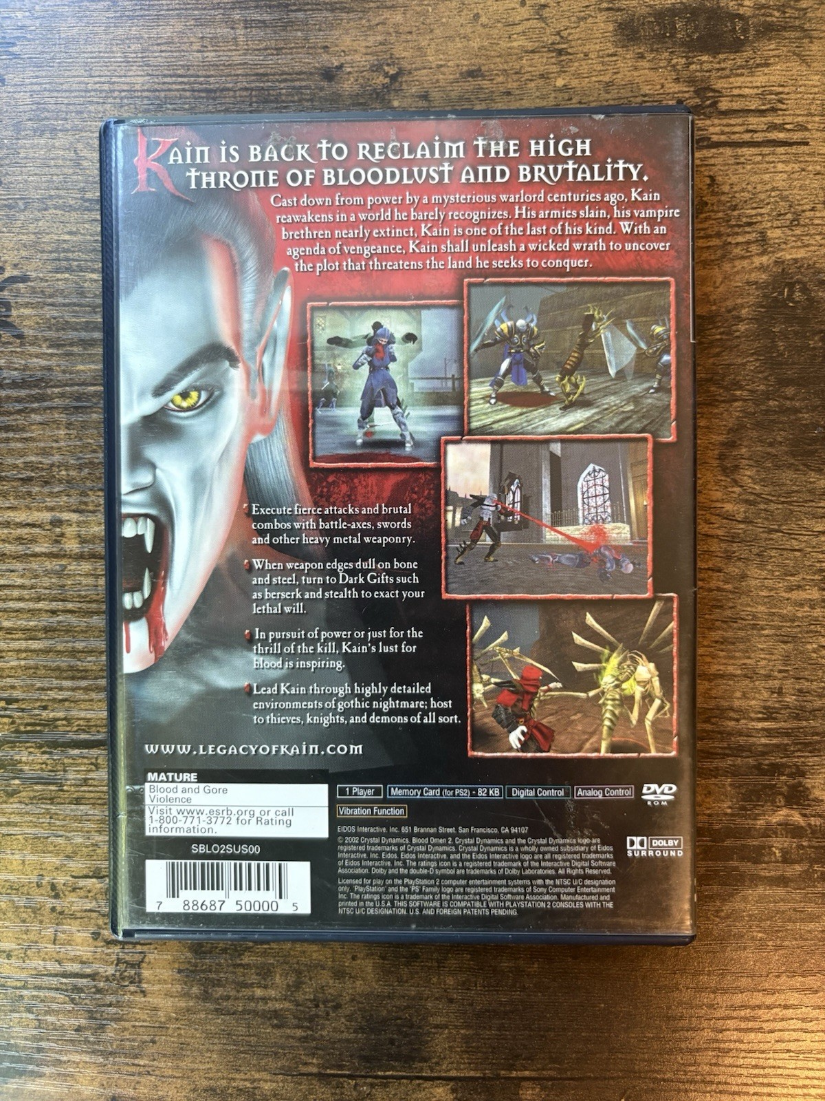 Blood Omen 2 – PS2 – Complete