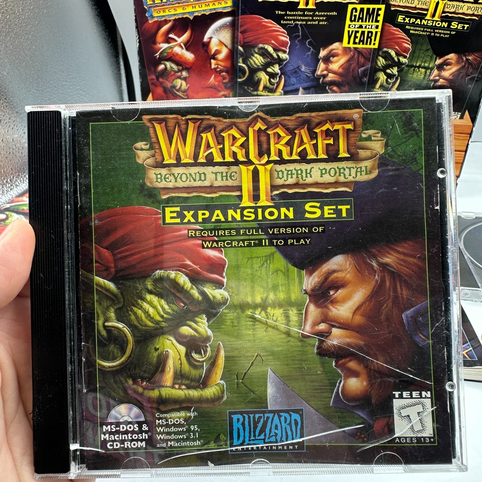 Blizzard Computer Game Warcraft Battle Chest 1996 Windows & Mac Complete