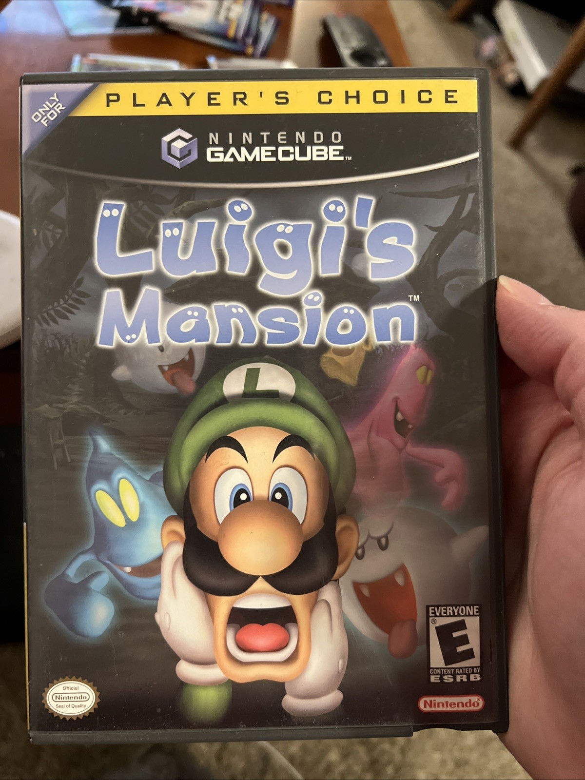 Luigi’s Mansion – Player’s Choice (Nintendo GameCube, 2003) – Disk & Case