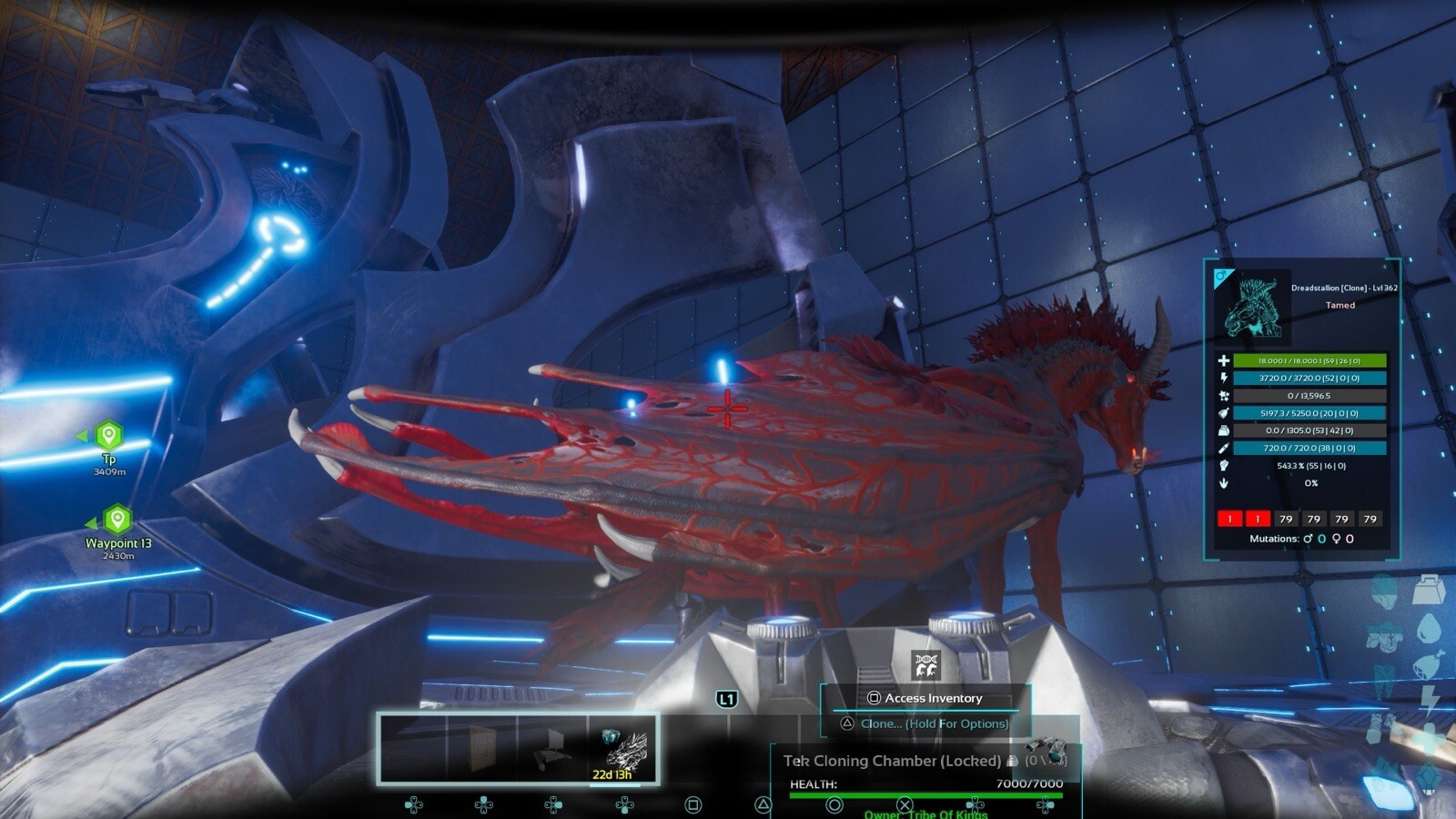 Ark Survival Ascended Pve Official Top Stat Male Dreadstallion Clone