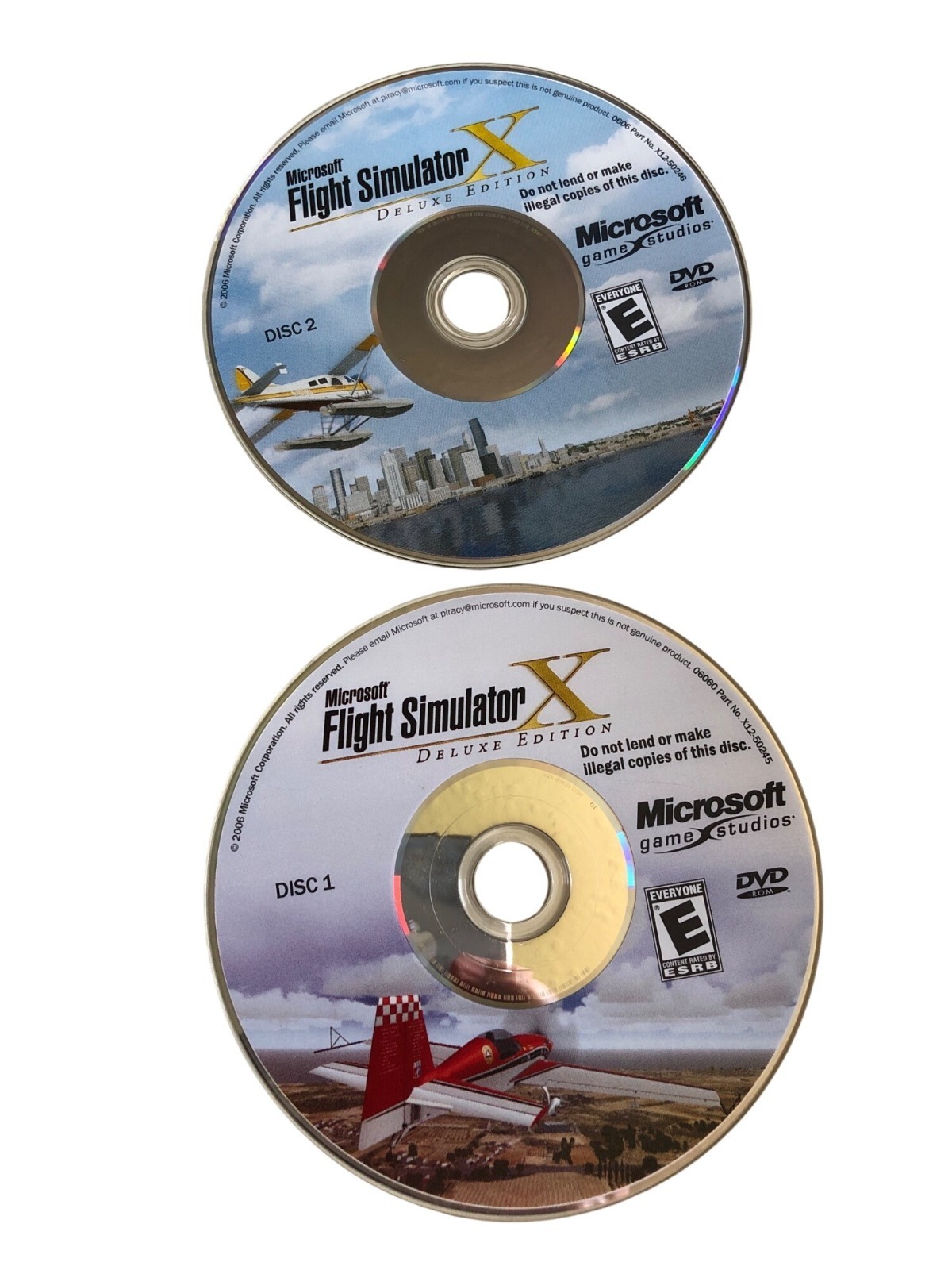 Microsoft Flight Simulator X Deluxe Edition PC DVD Game Manuals KEY