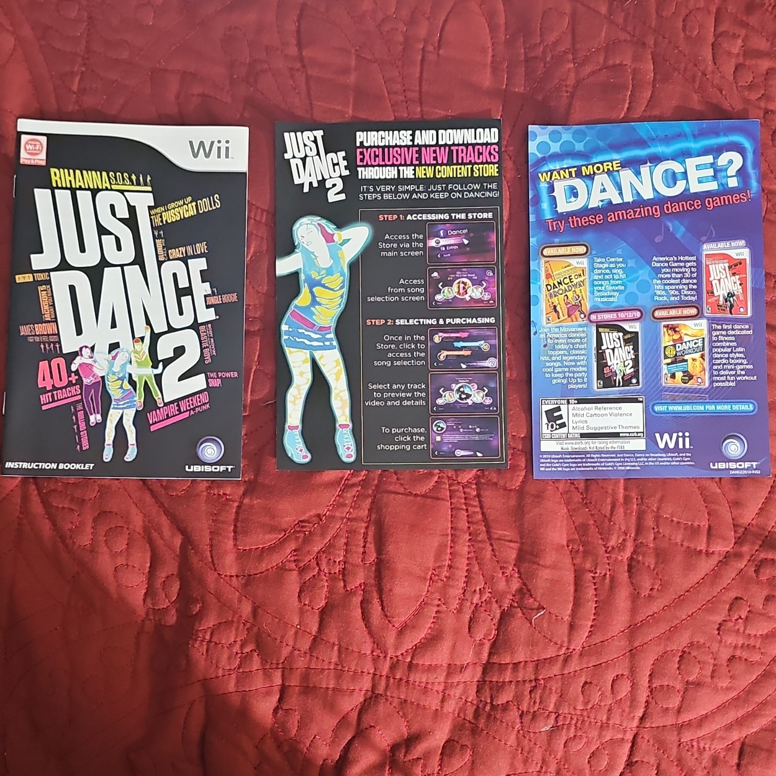 Ubisoft Just Dance 2 Wii E10+ 2010 NTSC-U/C Manual Included Multiplayer Series