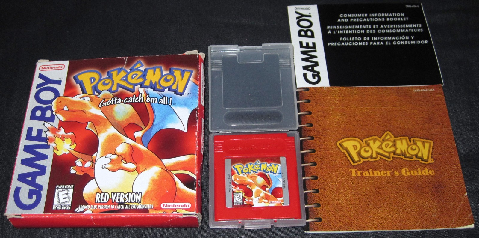 Pokémon Red Version (Nintendo Game Boy) Complete in Box CIB, Sandshrew 1st Print