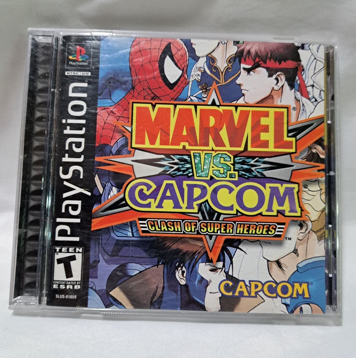 Marvel vs. Capcom Clash Of Super Heroes PS1 PlayStation 1 CIB Complete w/ Reg