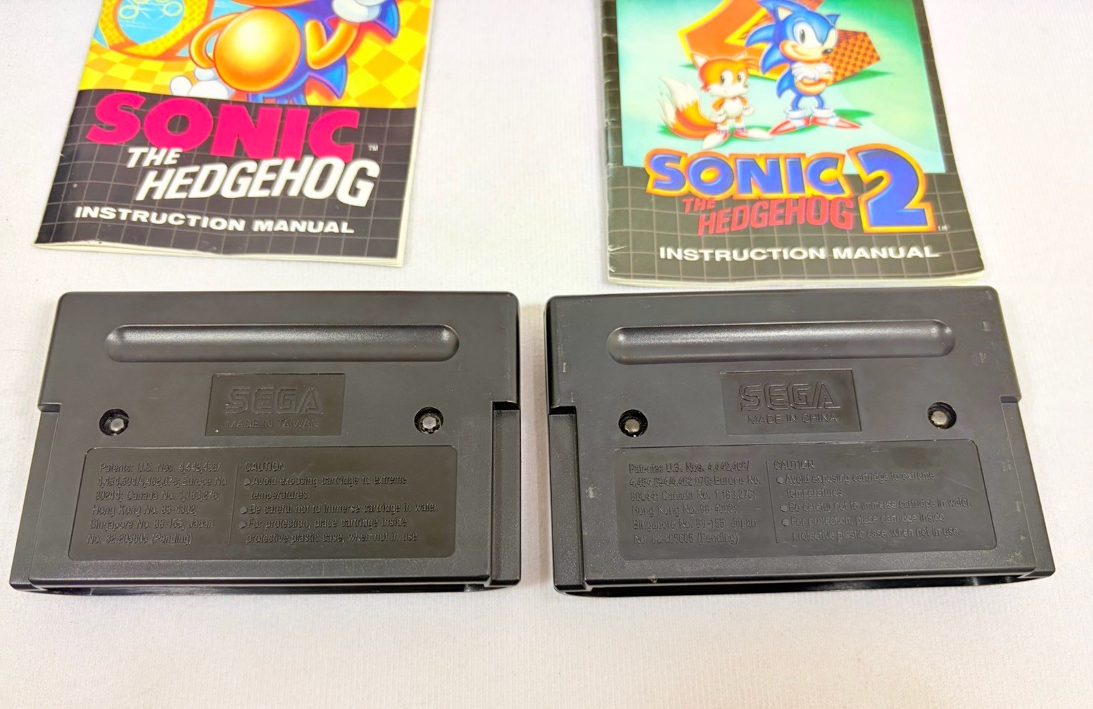Sonic The Hedgehog 1 & 2 Not For Resale Sega Genesis CIB Tested Working