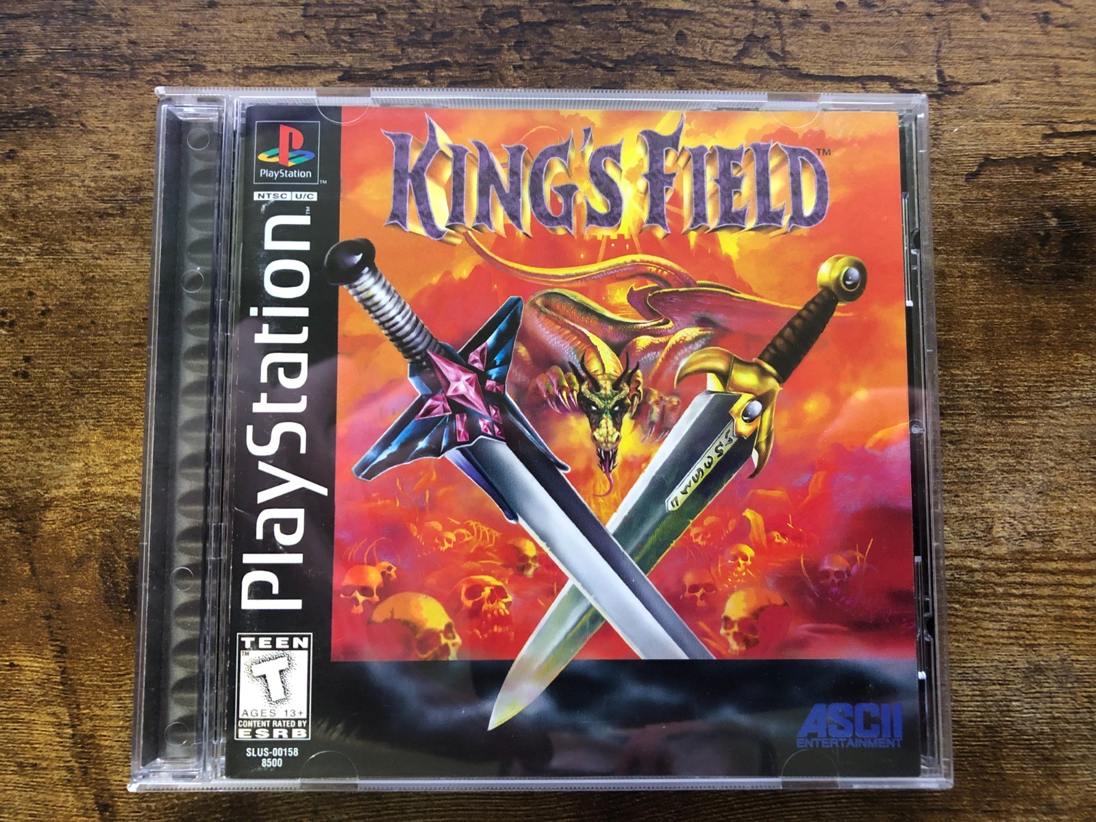 PS1 King’s Field game CIB w/ attached registration card
