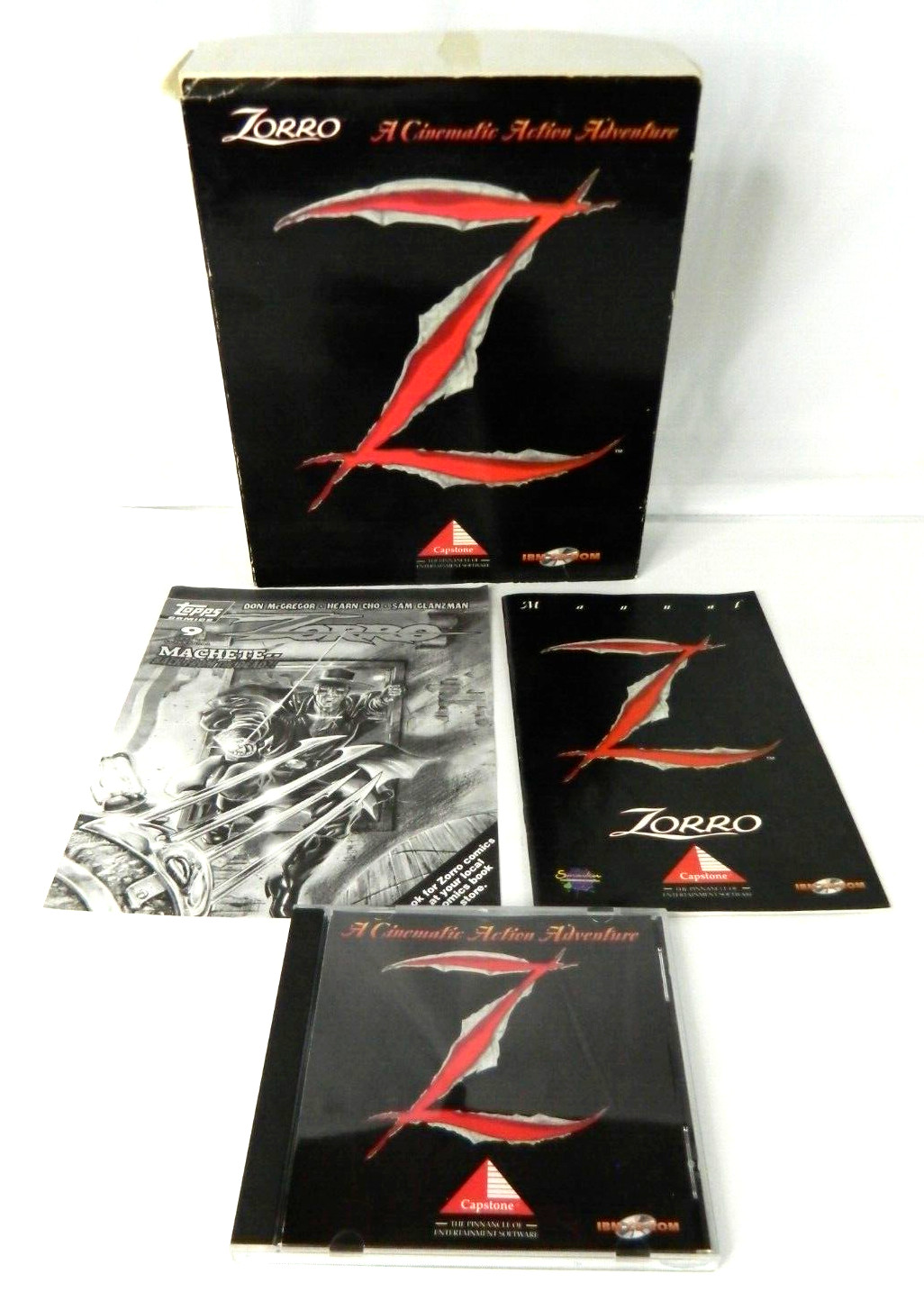 Zorro A Cinematic Action Adventure CD-ROM IBM PC DOS Complete 1995