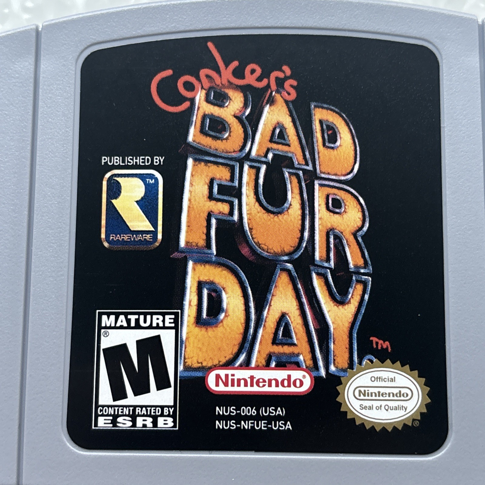 Conker’s Bad Fur Day Authentic Nintendo 64 N64 Super Rare Cleaned Tested Retro