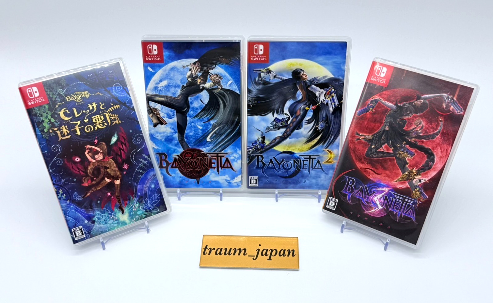 Bayonetta 1 & 2 & 3 & Origins Cereza and the Lost Demon set Nintendo Switch