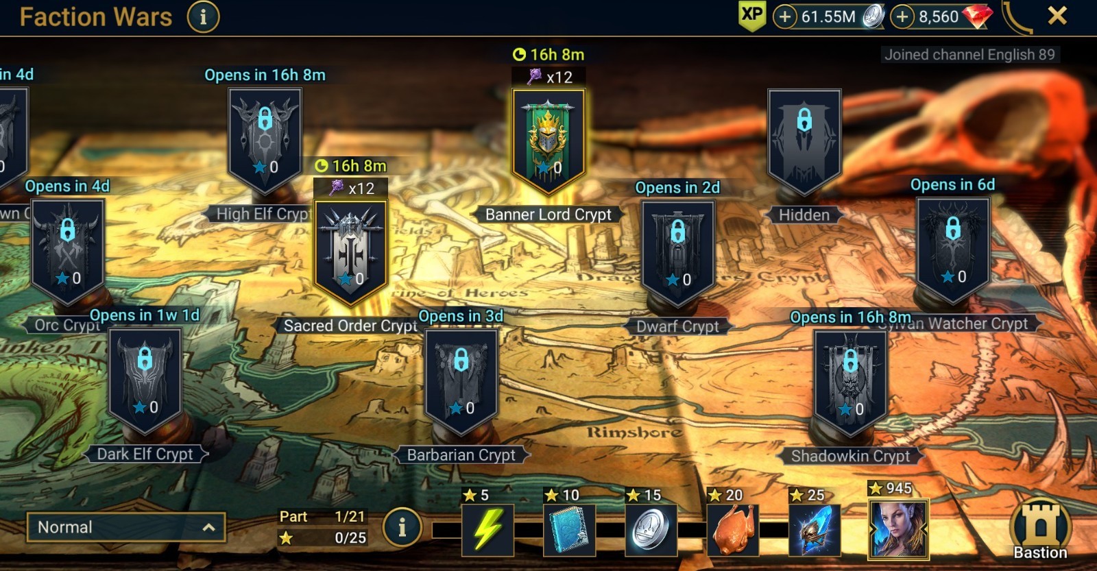 Raid Shadow Legends | Starter Mythical – Arne : 92k energy / 26 Legendary