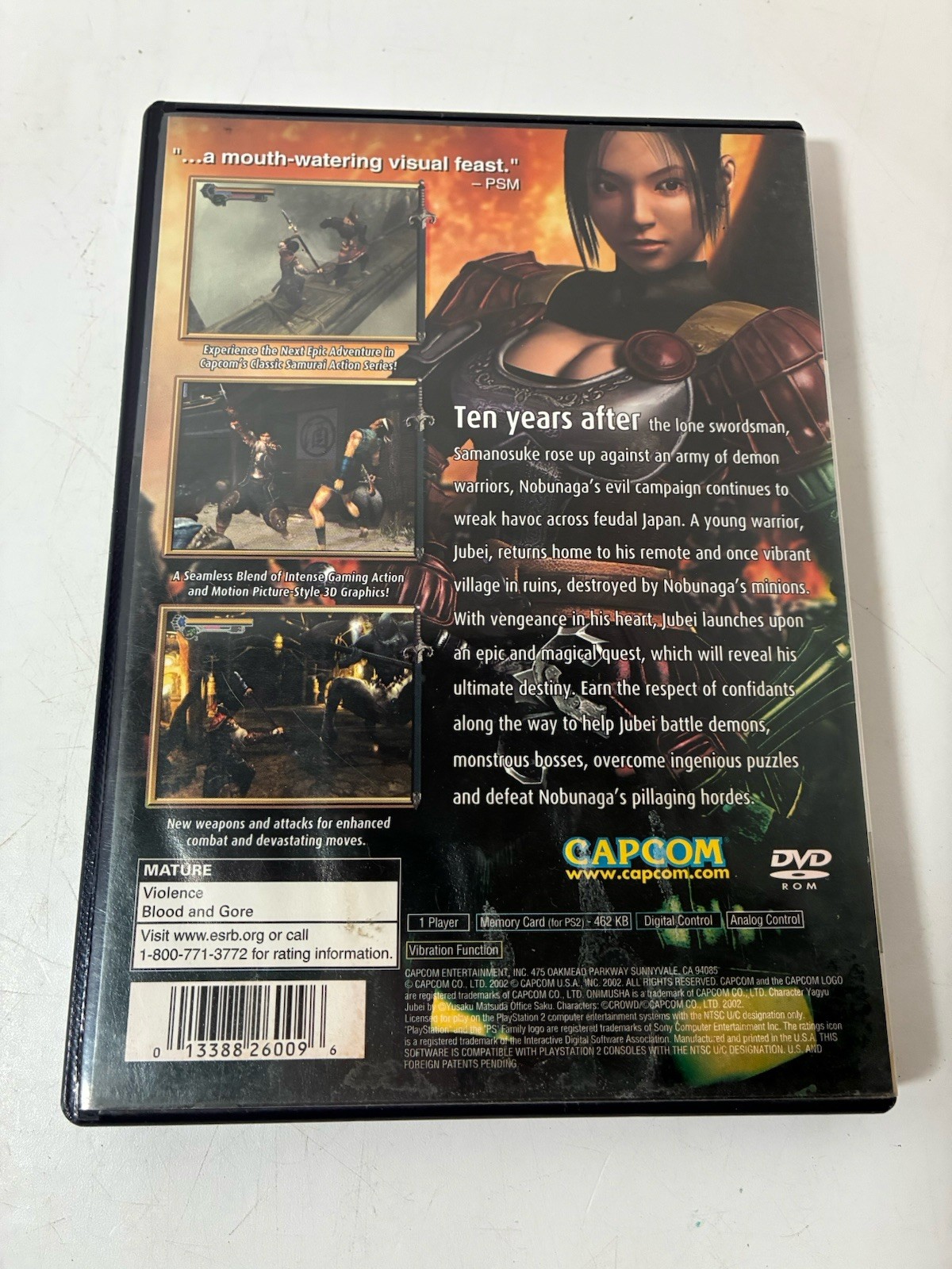 Sony PS2 Onimusha Warlords & Onimusha 2 Samurai’s Destiny