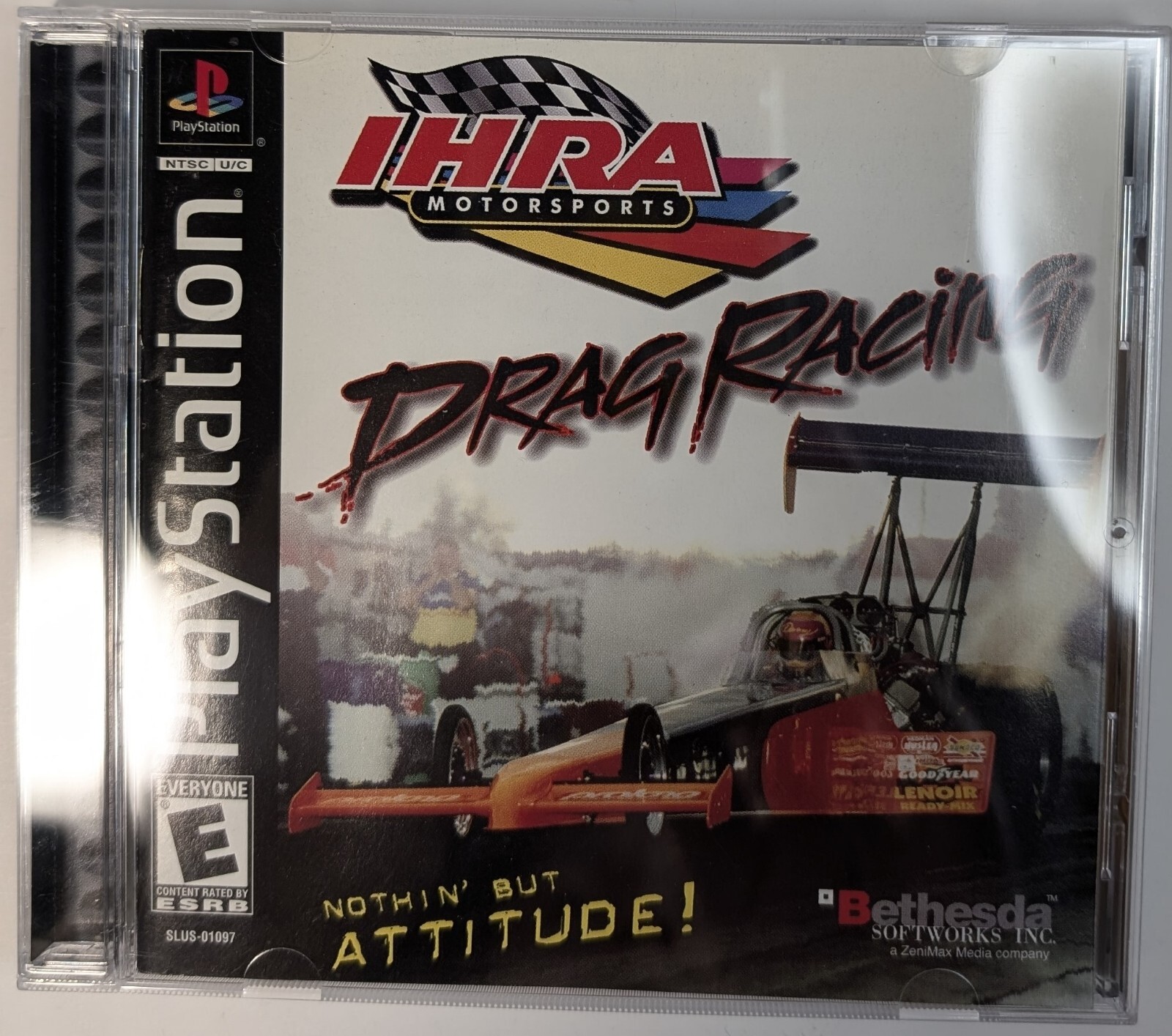 IHRA Motorsports: Drag Racing Black Label PlayStation 1 PS1 Cib Tested & Working