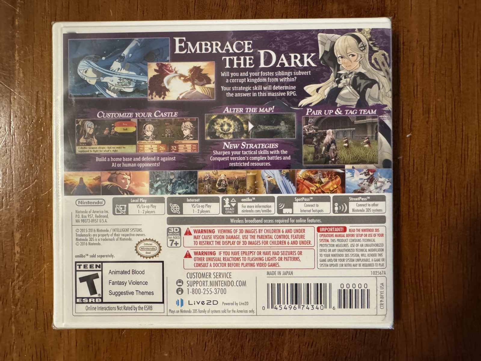 Fire Emblem Fates Conquest Nintendo 3DS Brand New & Factory Sealed!