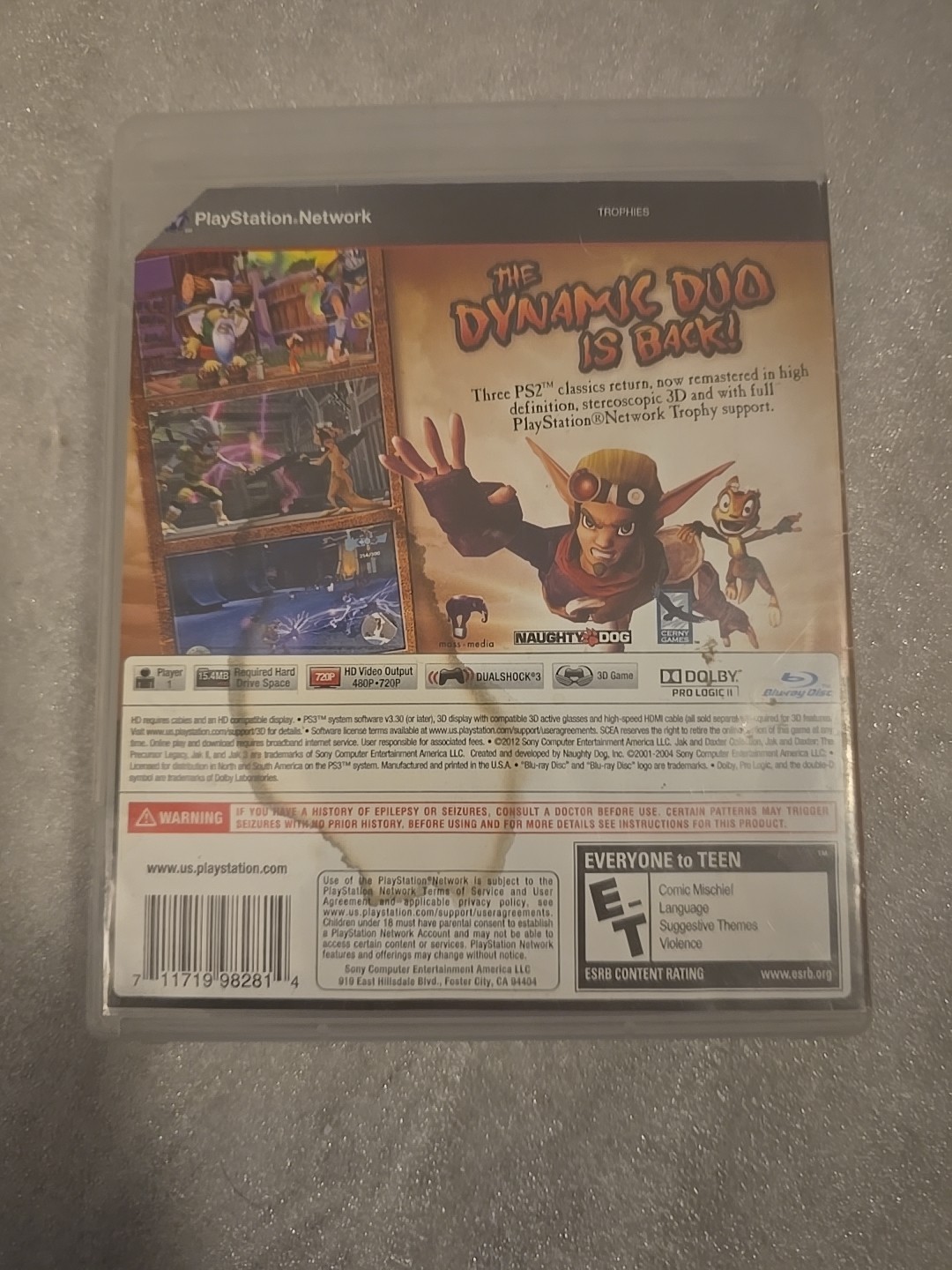 Jak and Daxter Collection (Sony PlayStation 3, 2012)