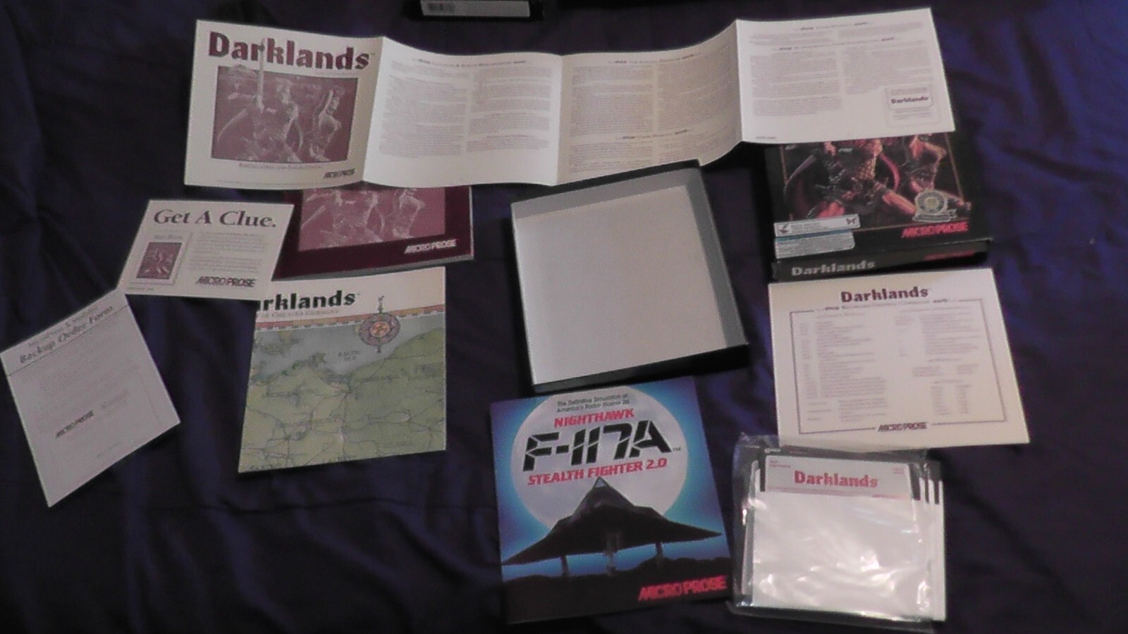 big box PC game Darklands RPG Medieval Germany IBM floppy disks micro prose 1992
