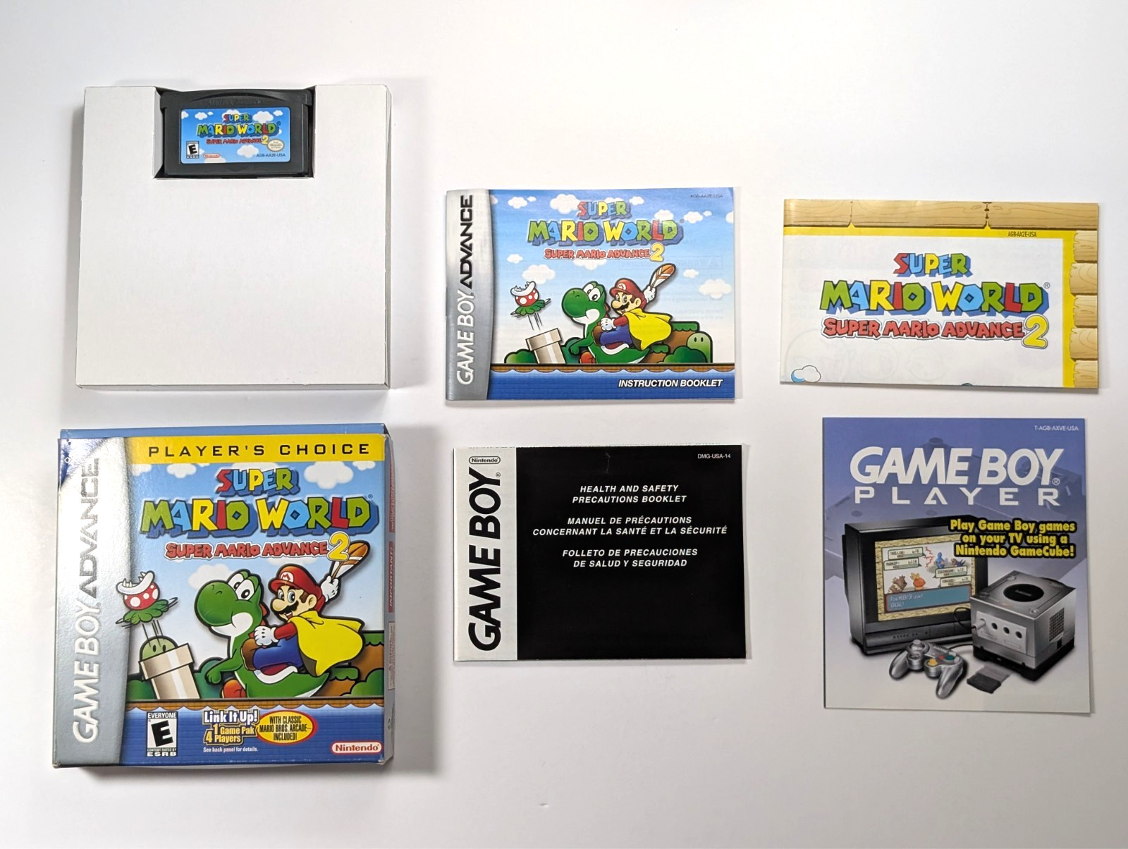 Super Mario World Game Boy Advance Player’s Choice in box authentic