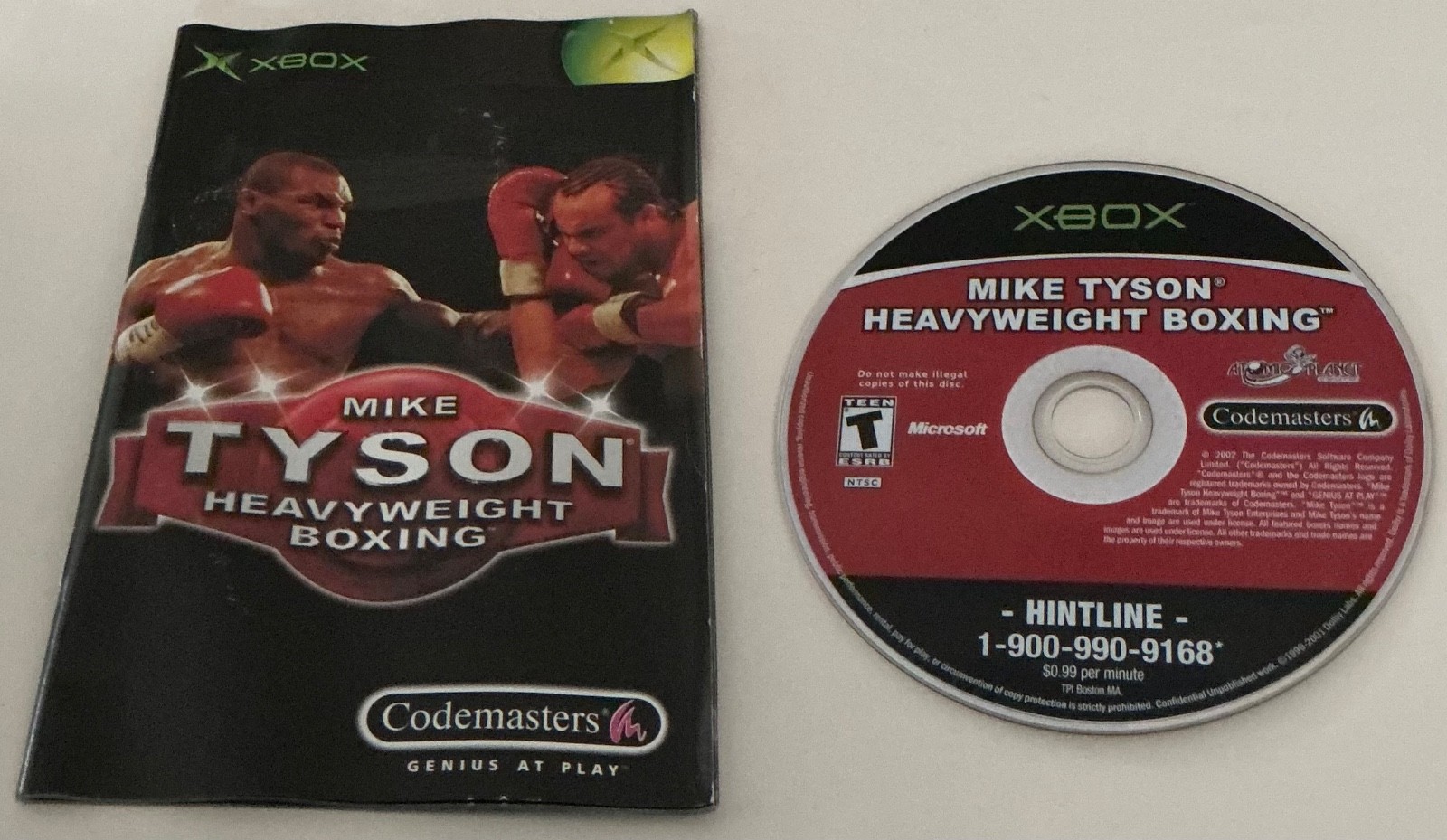 Mike Tyson Heavyweight Boxing Original Xbox Complete