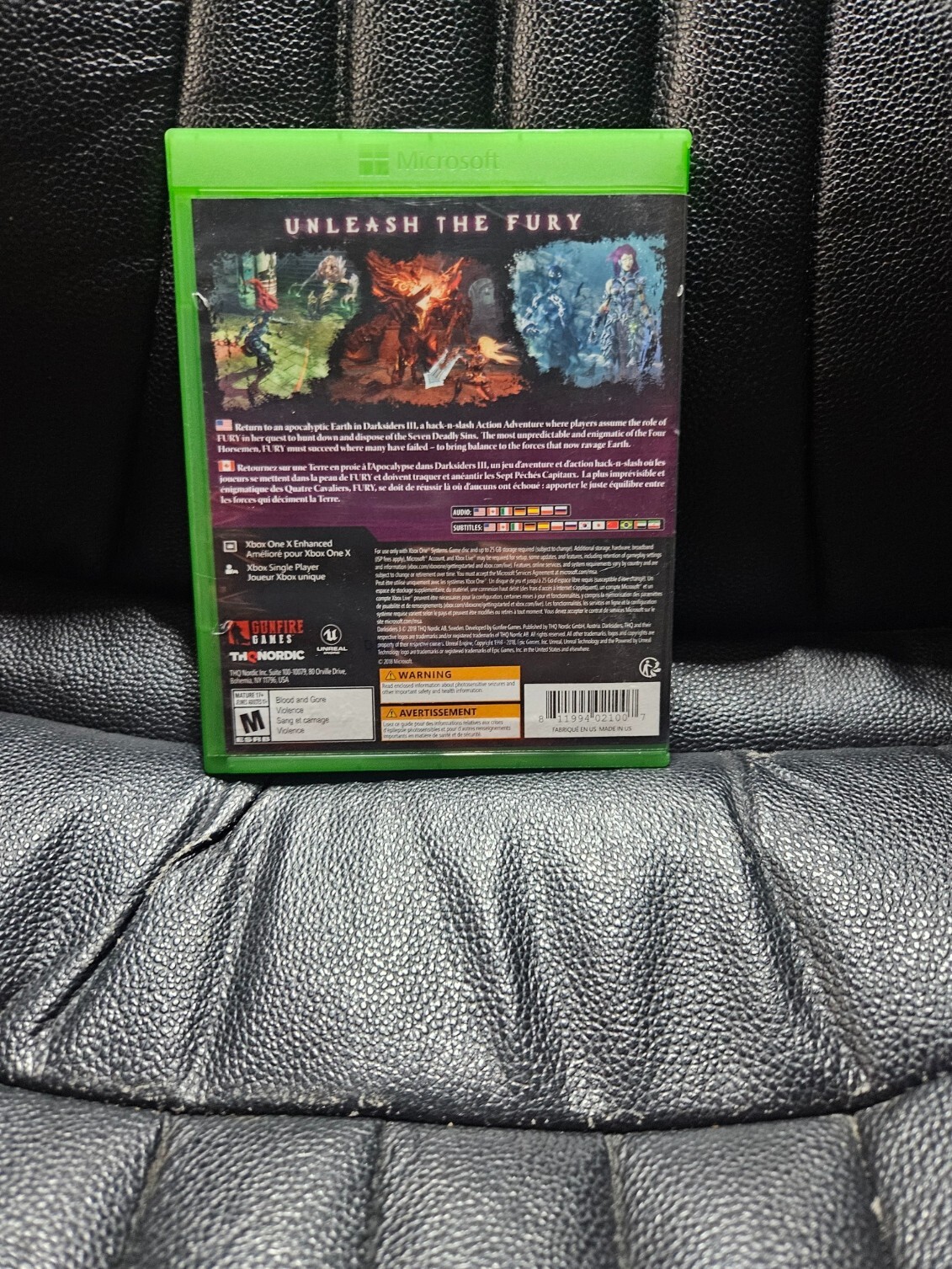 Darksiders III (Microsoft Xbox One, 2018) CIB Tested And Working