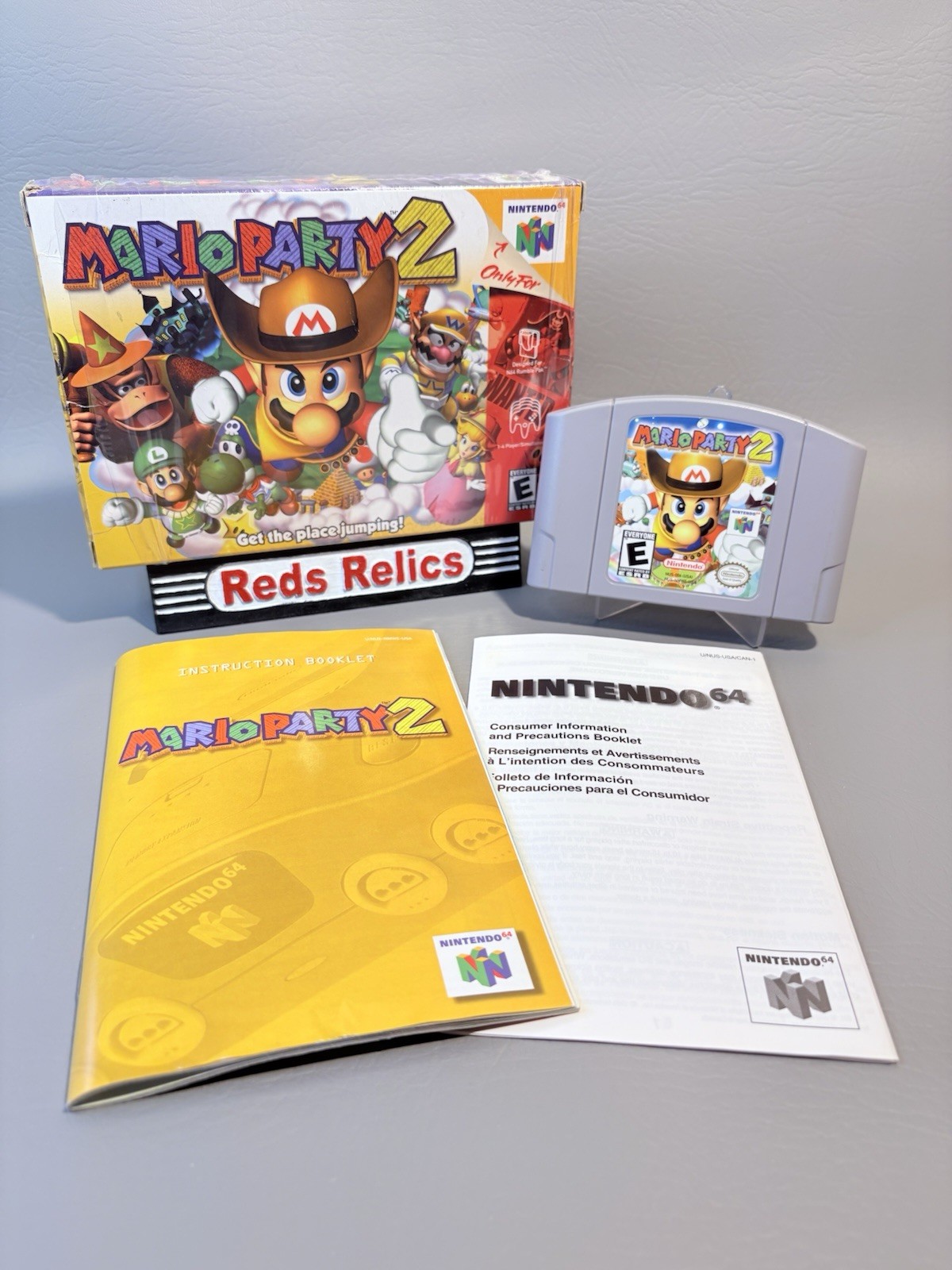 Mario Party 2 N64 Nintendo 64 Complete CIB Authentic – Cellophane Seal
