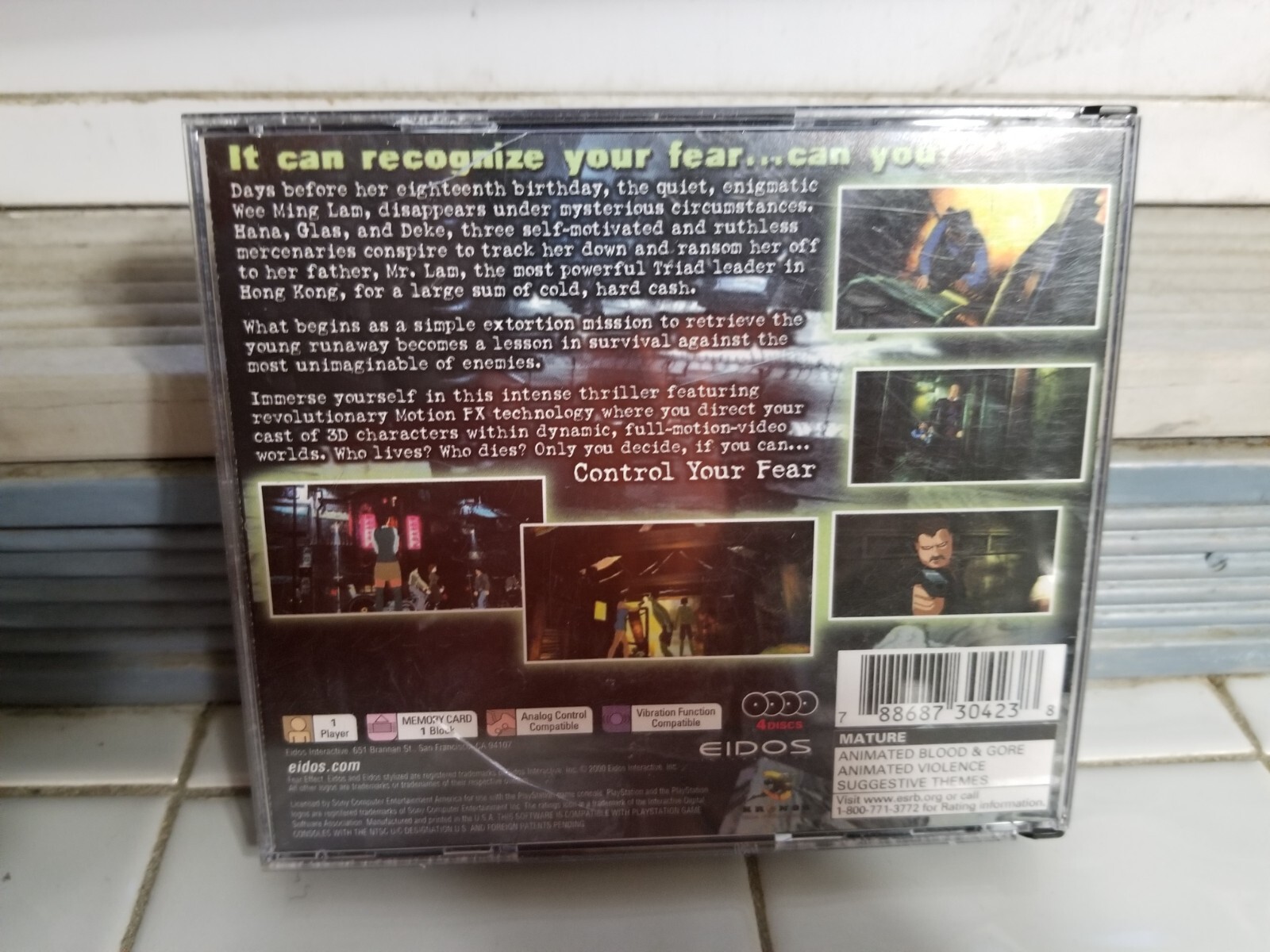 Fear Effect (Sony PlayStation 1, 2000) Complete