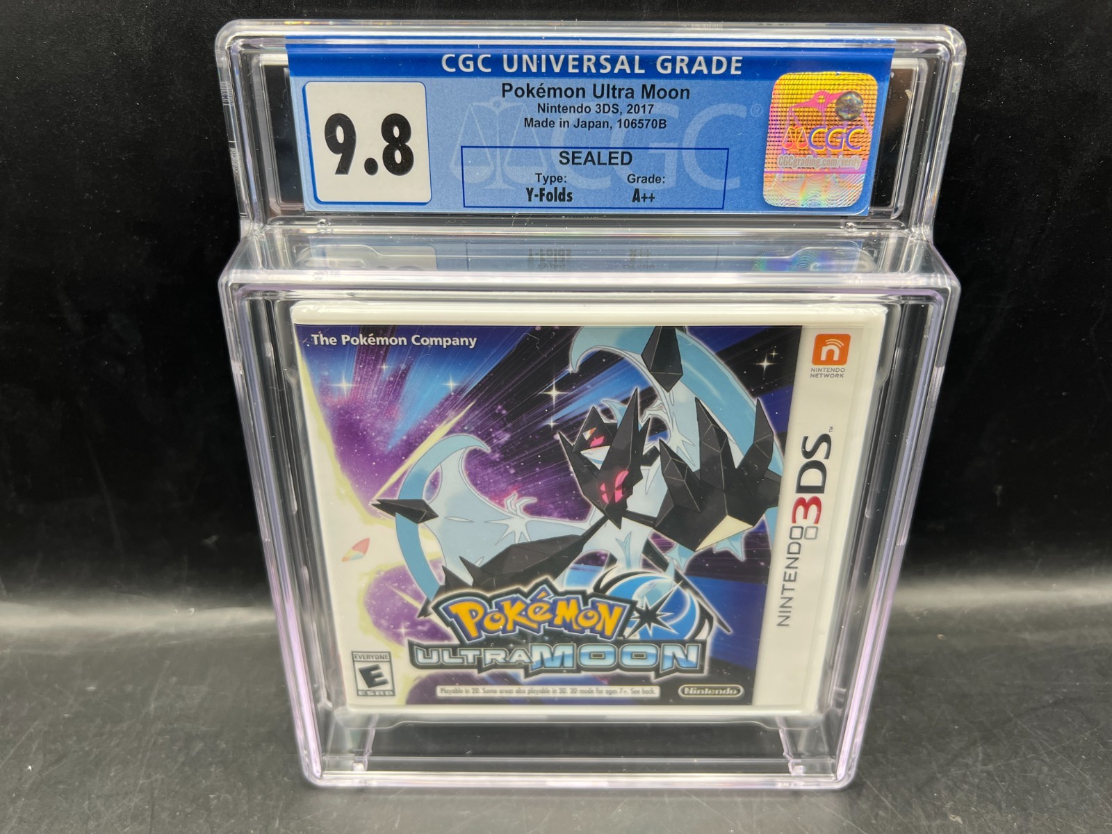 Pokemon Ultra Moon Nintendo 3DS CGC 9.8 A++ FACTORY SEALED MINT WATA