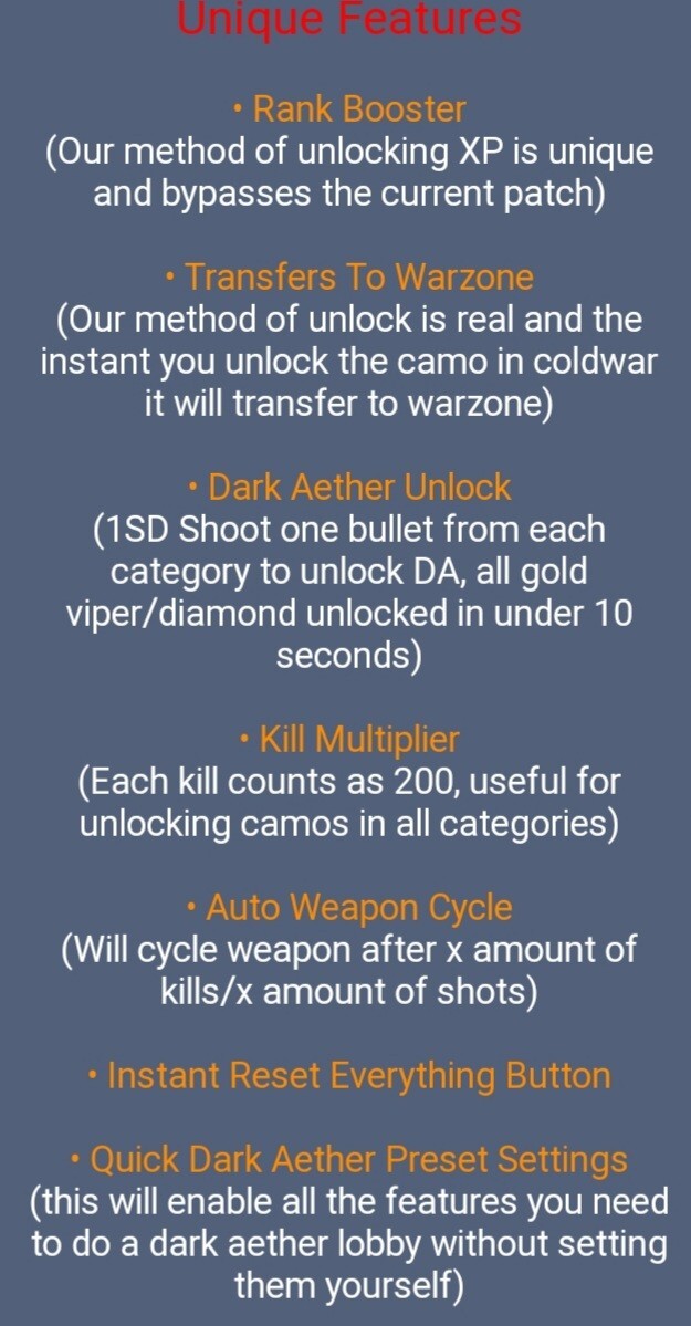 [DONT BUY NOW] (READ DESC) *LIFETIME* Call of Duty Cold War Hyper Hax Tool!