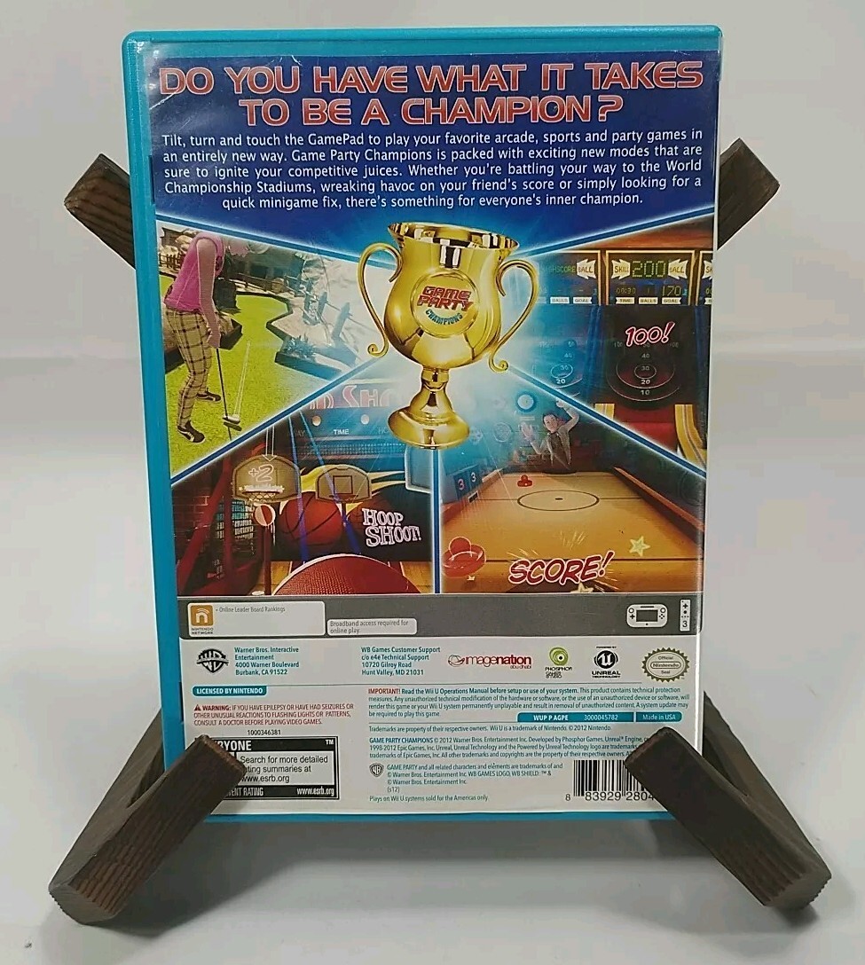 Game Party Champions (Nintendo Wii U, 2012) Complete