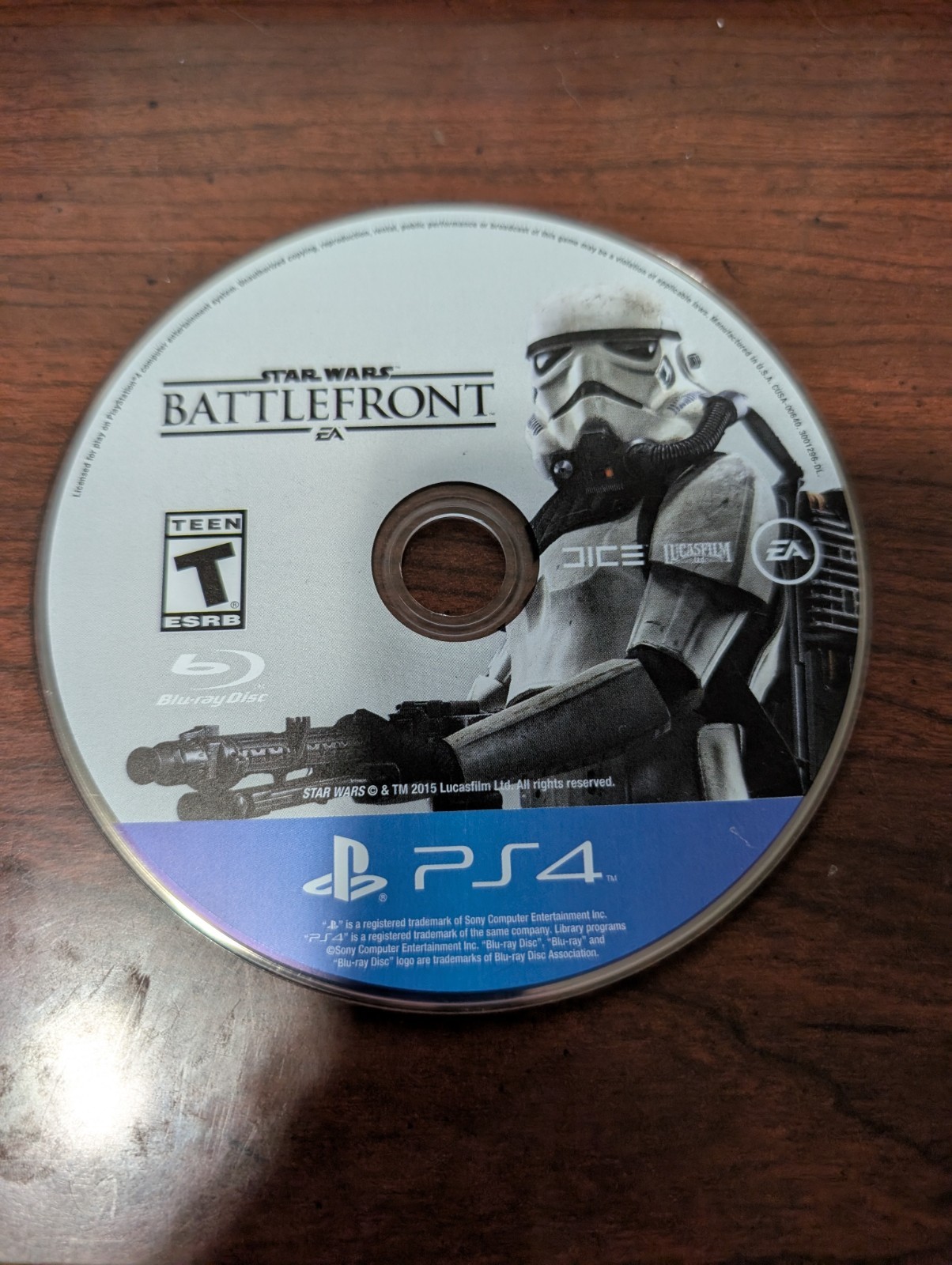 Star Wars: Battlefront (PlayStation 4 PS4, 2015) NO TRACKING – DISC ONLY 6390