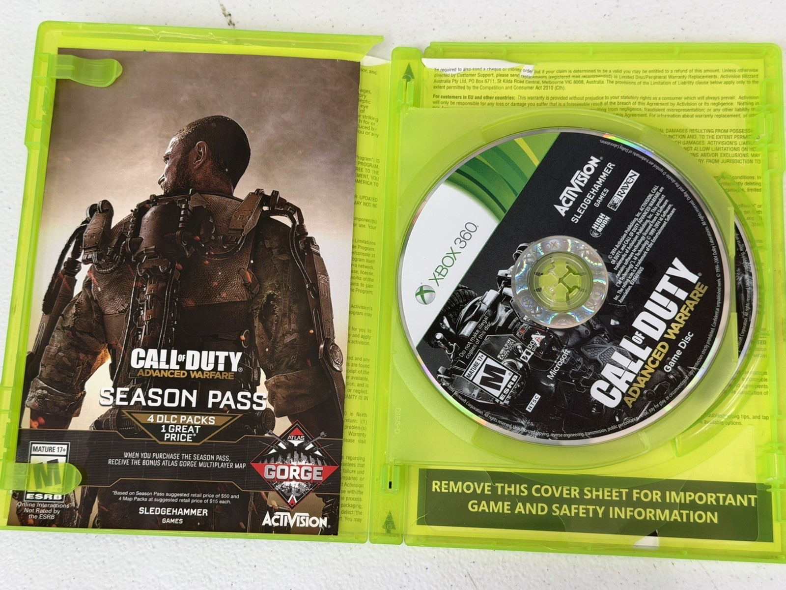 CALL OF DUTY: ADVANCED WARFARE & BLACK OPS XBOX 360, ACTIVISION, MULTIPLAYER