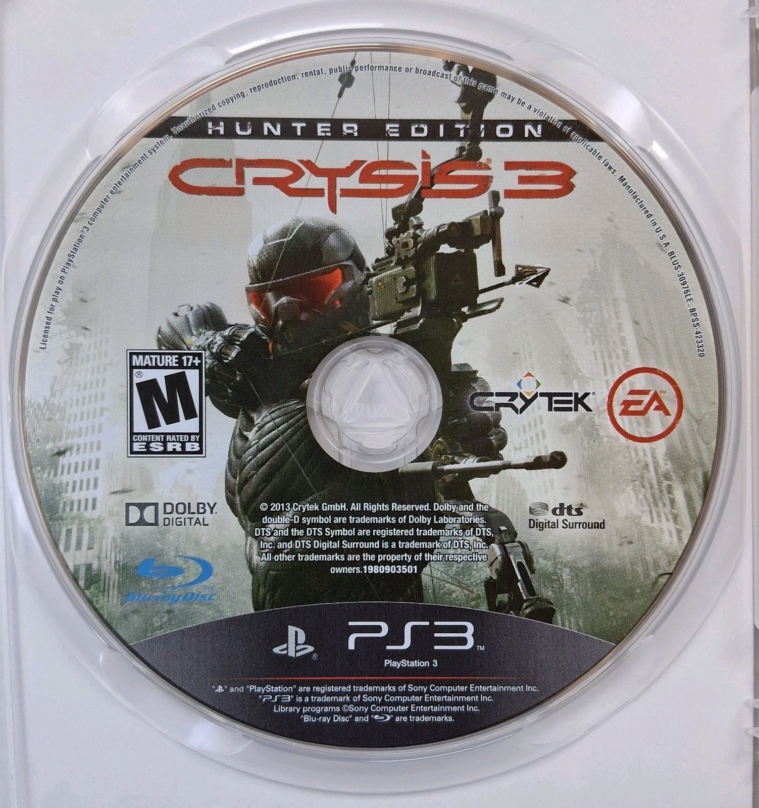 CRYSIS 3 – Hunter Edition – Sony PlayStation 3 – PS3 CIB Rated M (Mature)