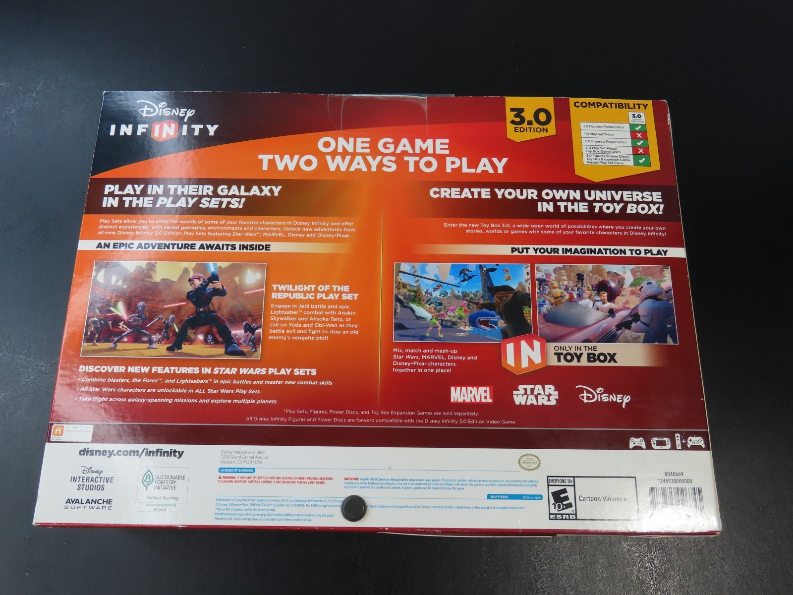 Nintendo WII U Disney Infinity STAR WARS 3.0 Starter Pack Game NEW SEALED