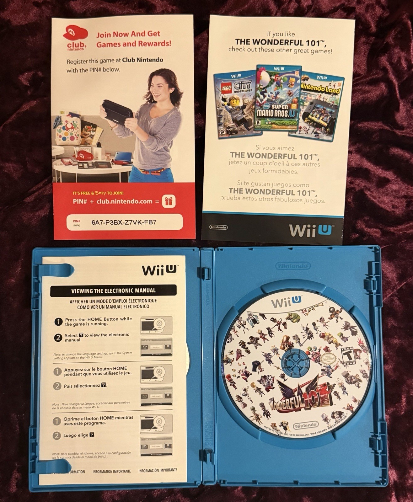 The Wonderful 101 (Nintendo Wii U, 2013) Complete CIB Tested