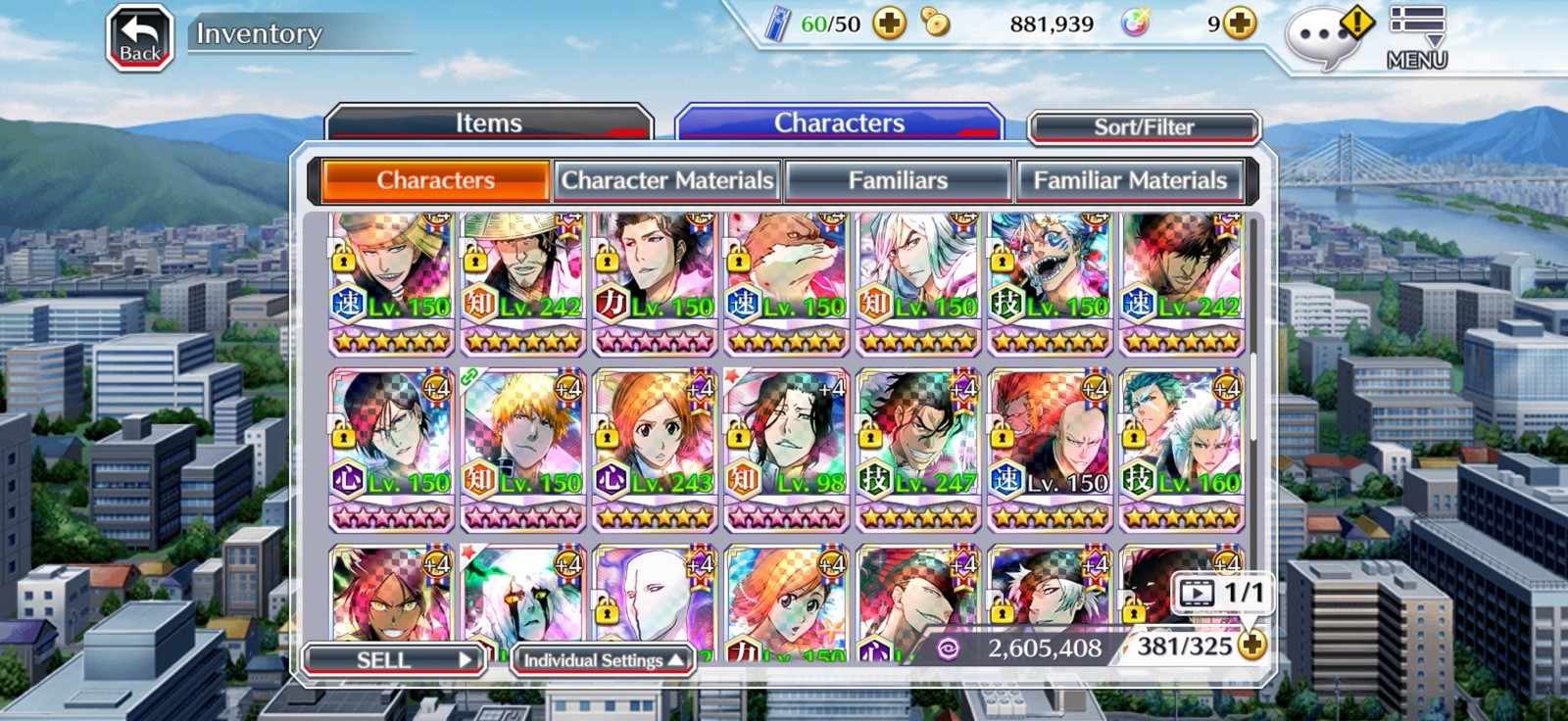 Bleach: Brave Souls Account Willing to sell for 200 DM before Buying