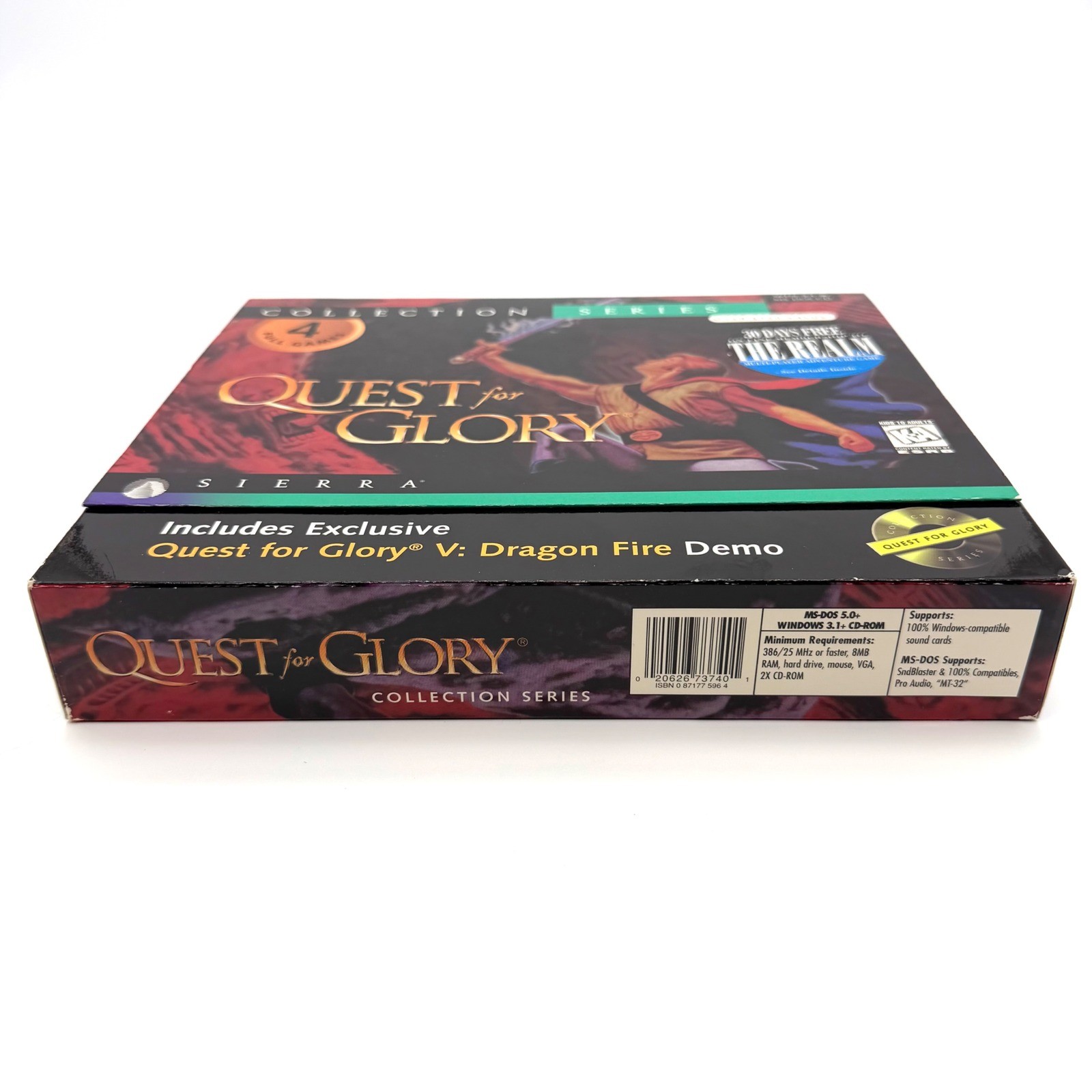 Quest for Glory Collection PC Game 1997 Vintage Big Box Sierra Anthology CD