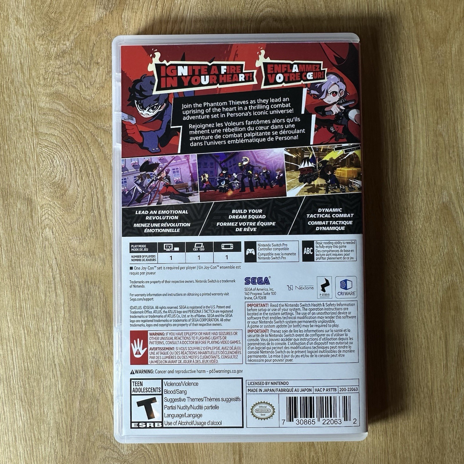 Persona 5 Tactica PST Nintendo Switch Atlus Video Game Tactical Combat RPG
