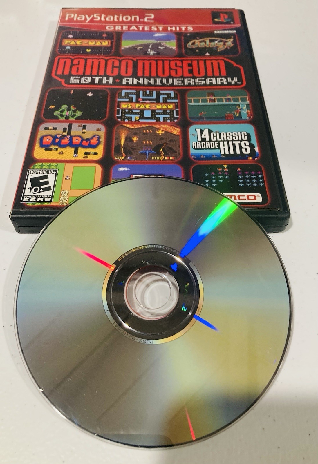 PS2 Playstation 2001 – Namco Museum: 50th Anniversary w/ Box & Manual (Works)